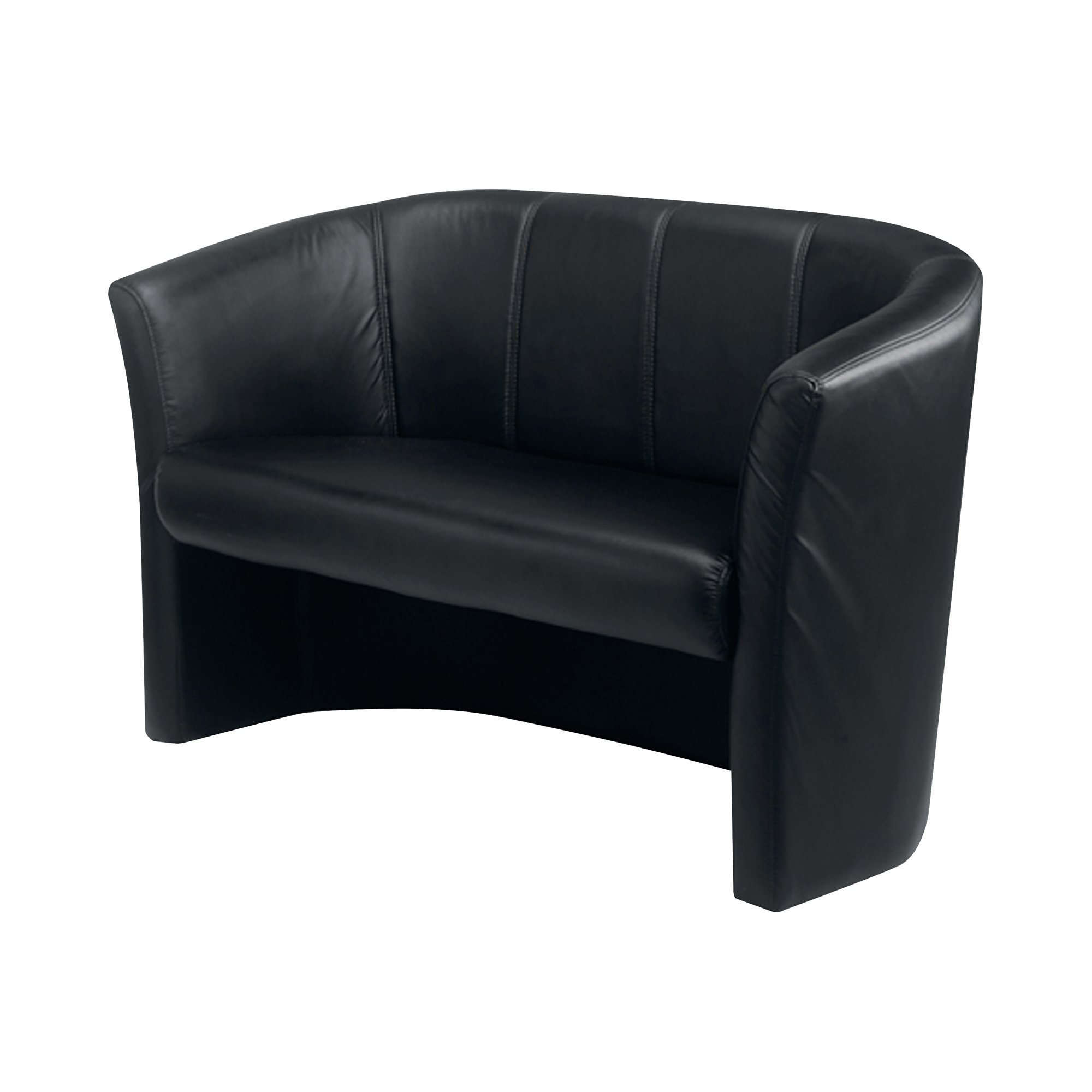 AVIOR 2 SEAT TUB SOFA VINYL BLACK