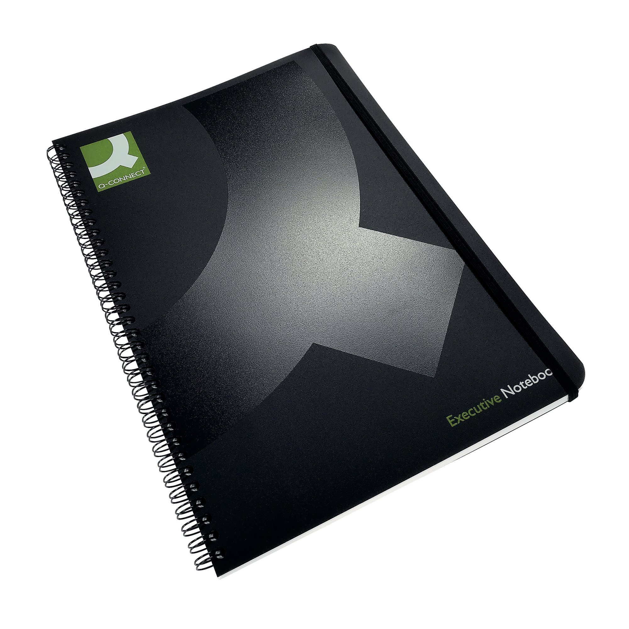 QCONNECT WIREBOUND A4 PP BLACK PK3