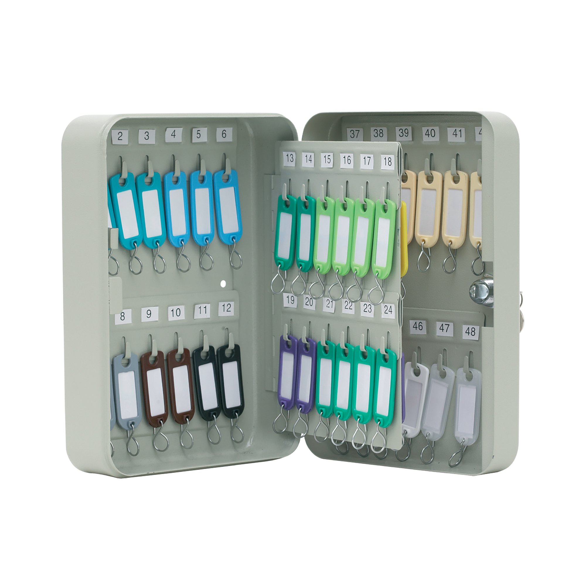 Q-CONNECT PEARL GREY 48-KEY CABINET