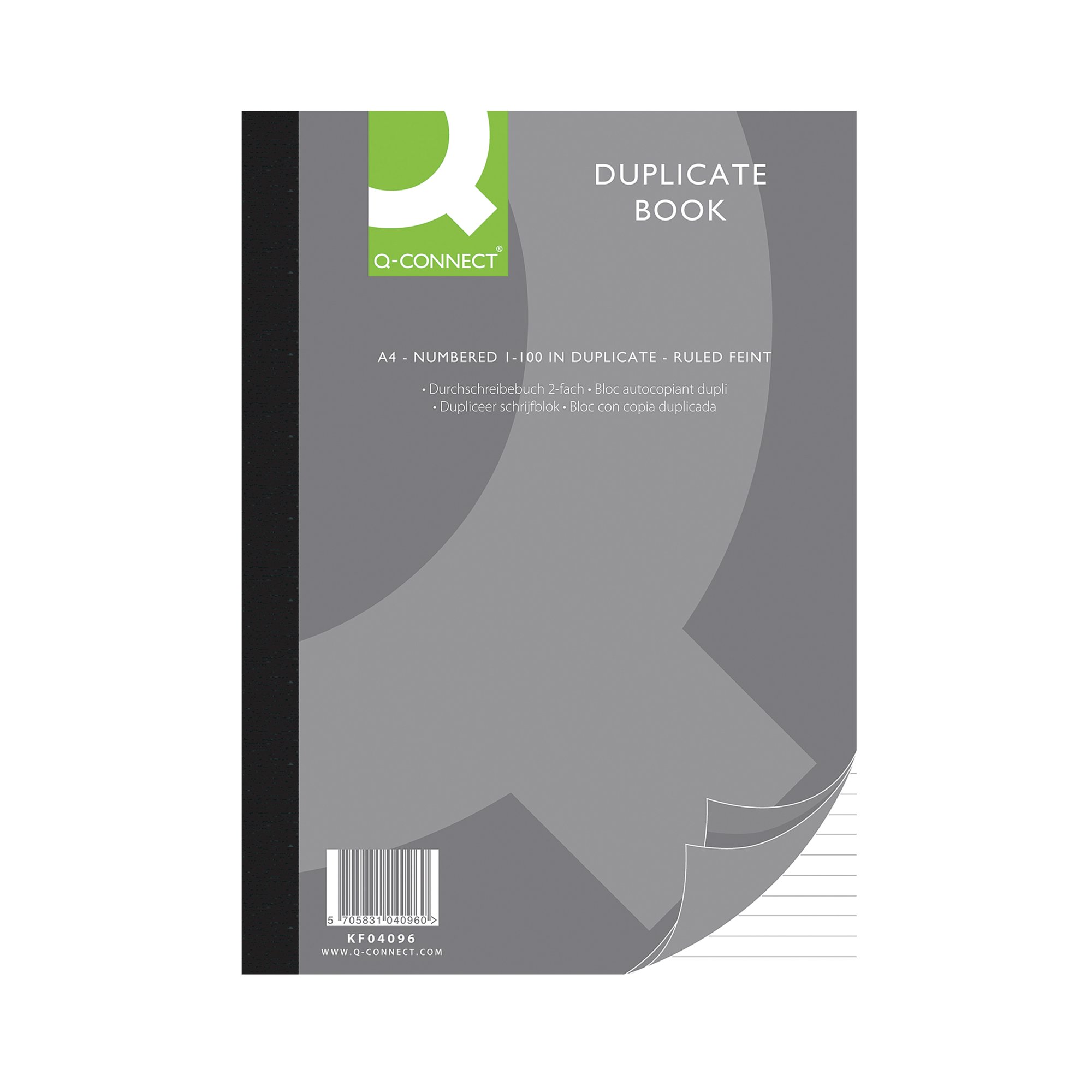 Q CONNECT DUPLICATE BOOK A4