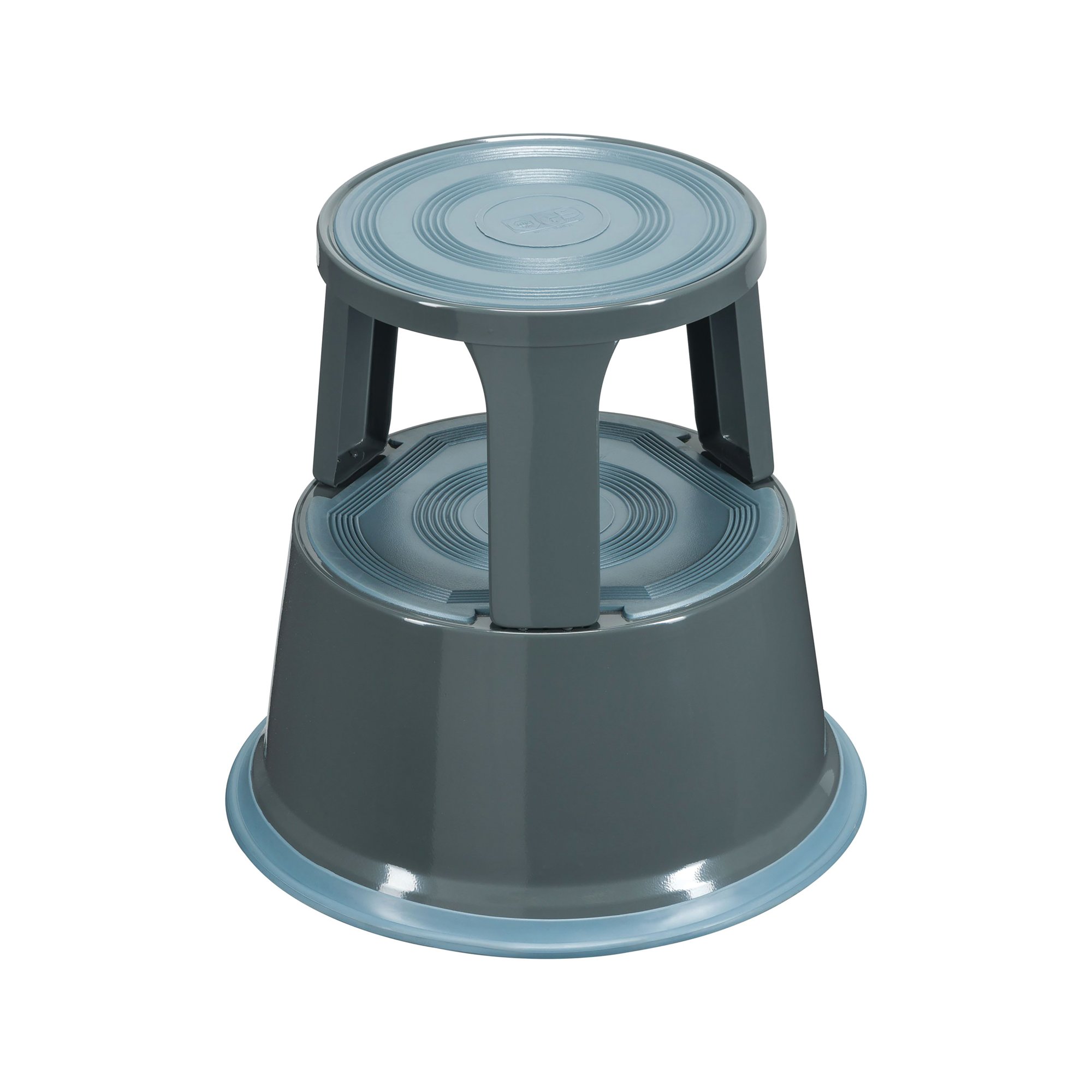 Q-CONNECT METAL STEP STOOL DARK GREY