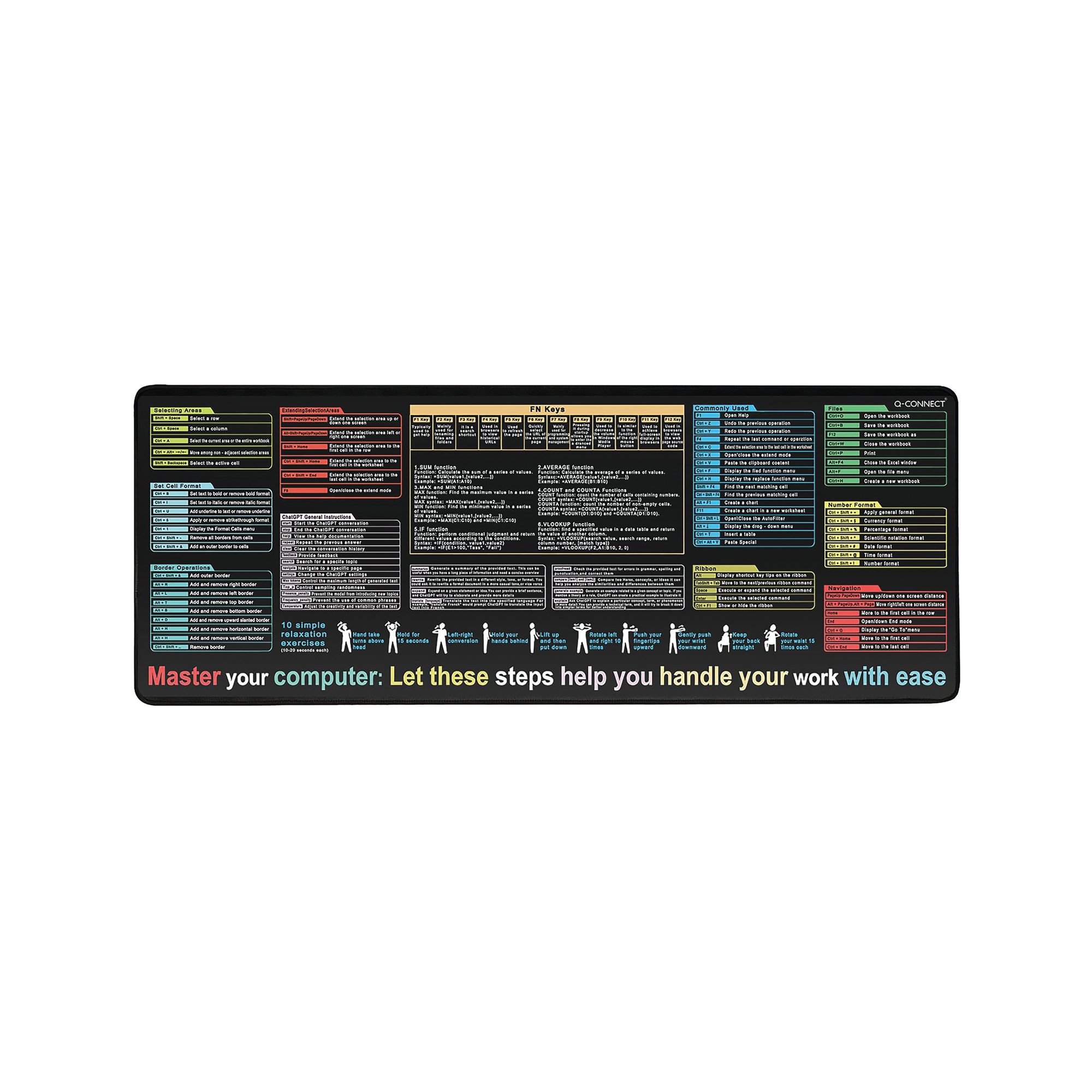 Q-CONNECT GAMING MOUSE MAT 90X40CM