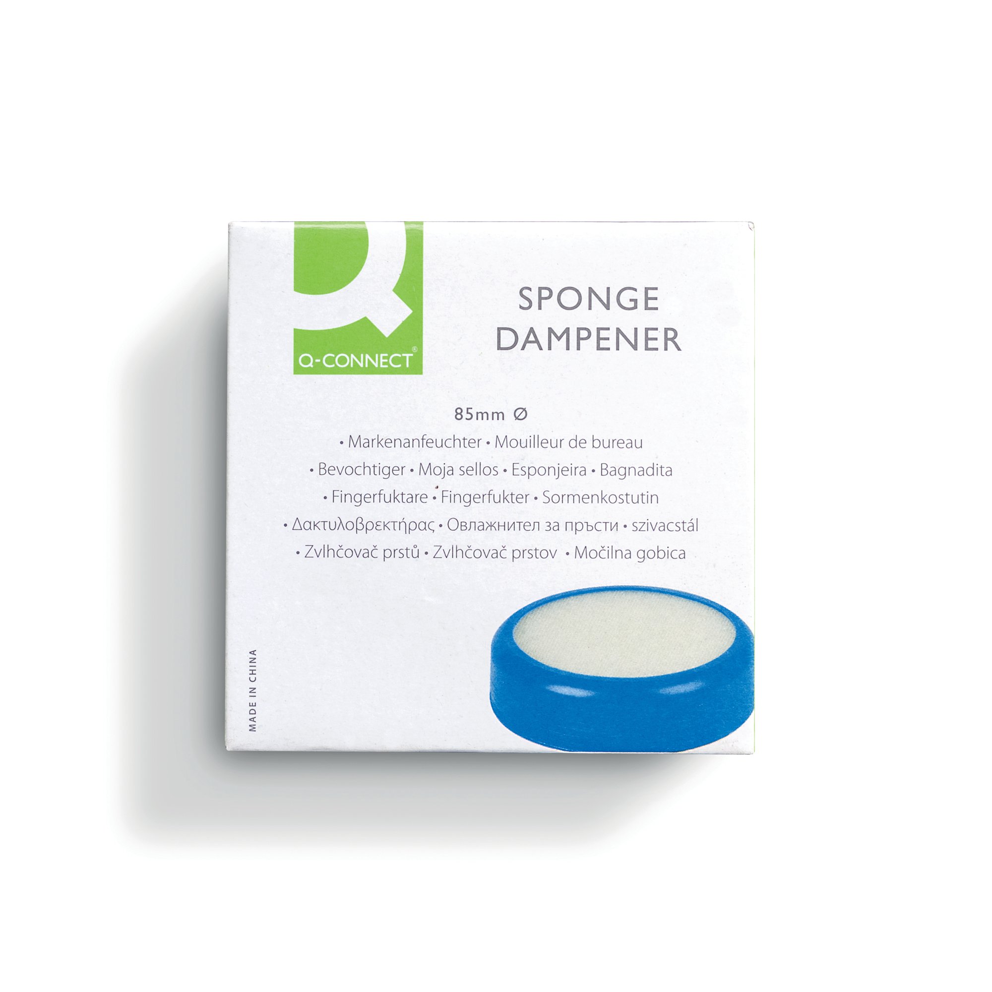 Q-CONNECT SPONGE DAMPENER 85MM BLUE