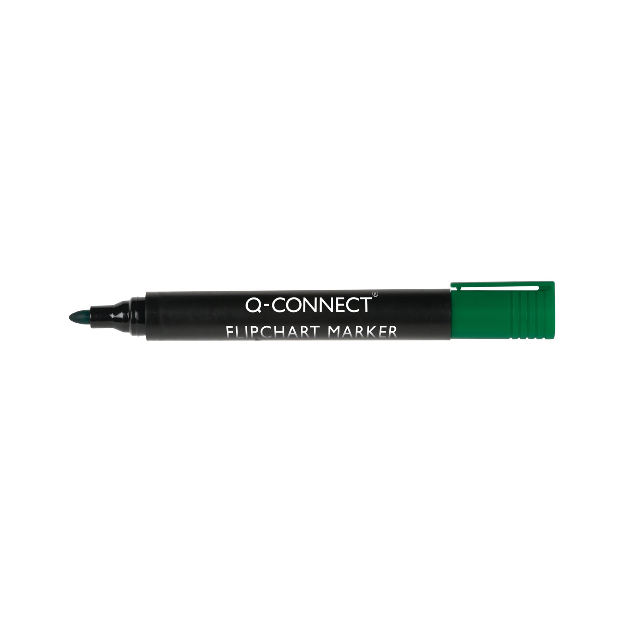 FLIPCHART MARKER BULLET 2MM GRN PK10