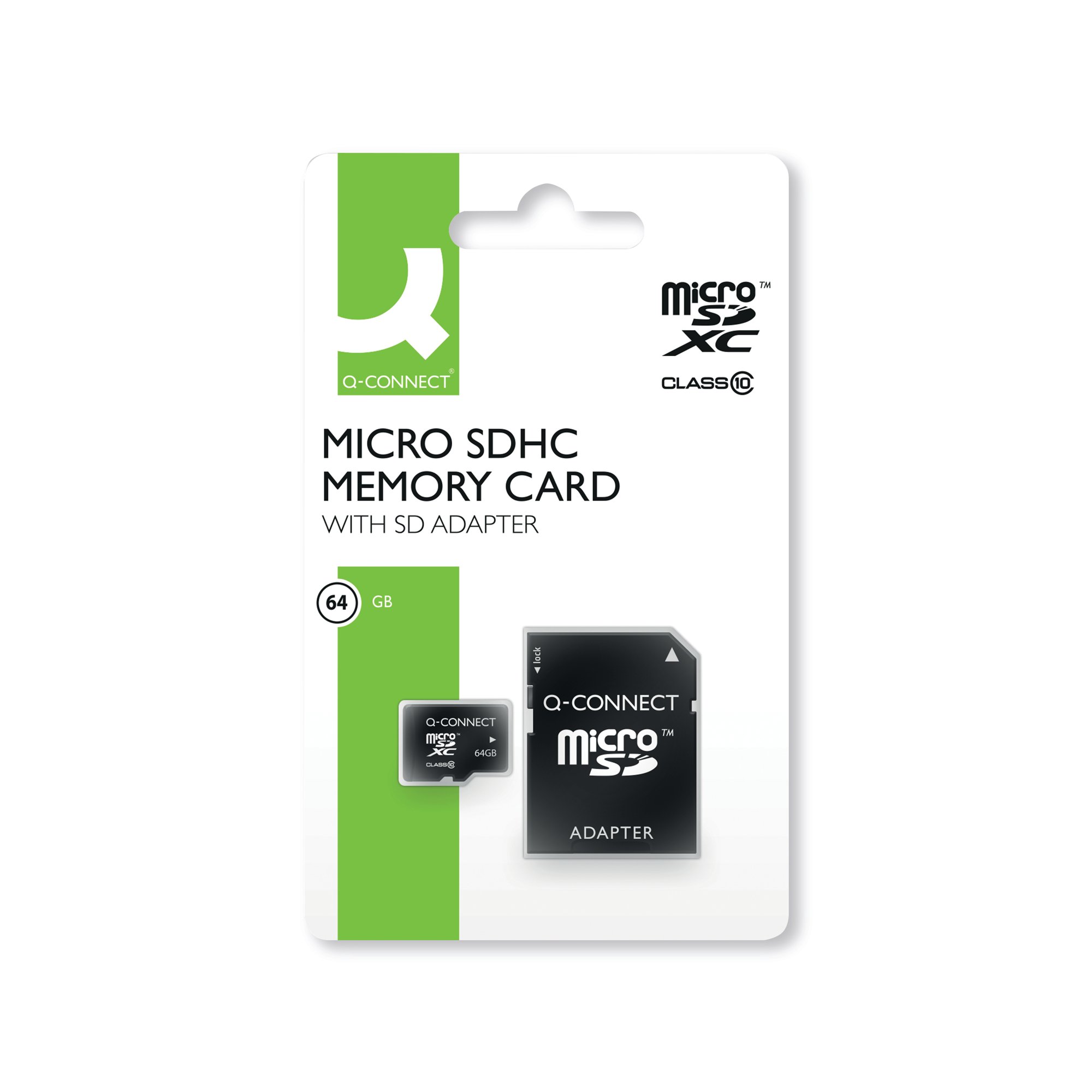 Q-CONNECT MICROSD CARD 64GB CLASS 10