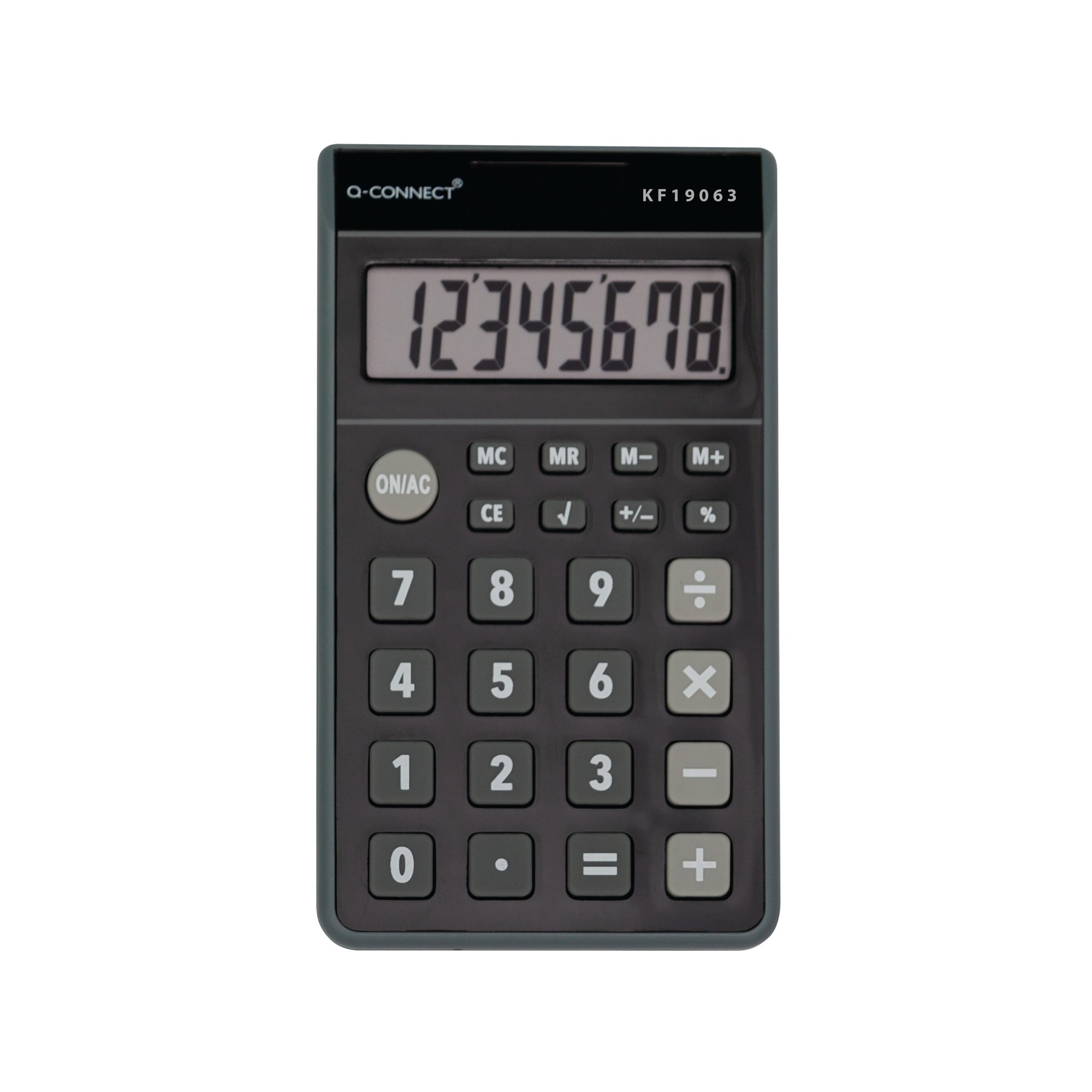 8 DIGIT POCKET CALCULATOR BLACK