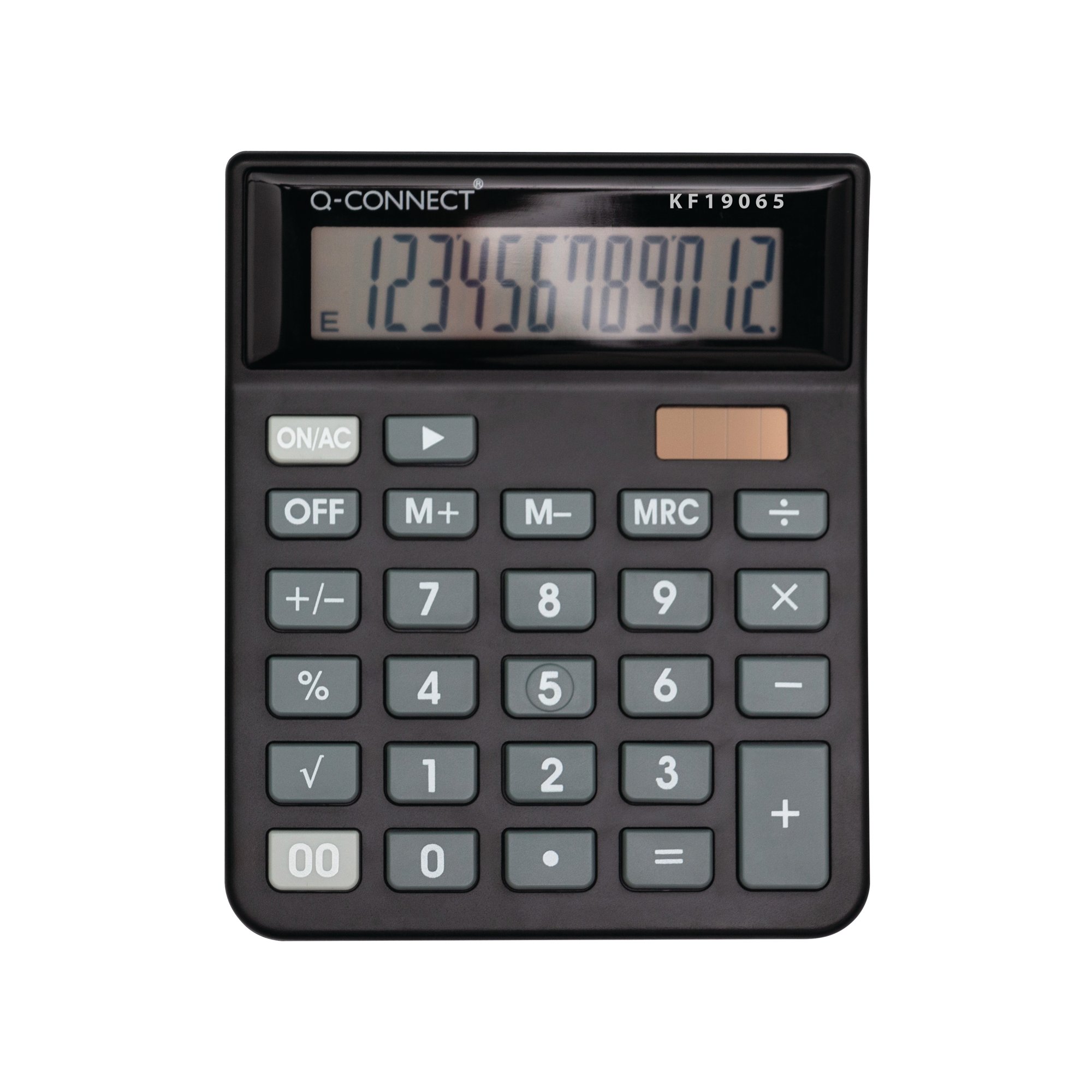 12 DIGIT CALCULATOR MEDIUM BLACK