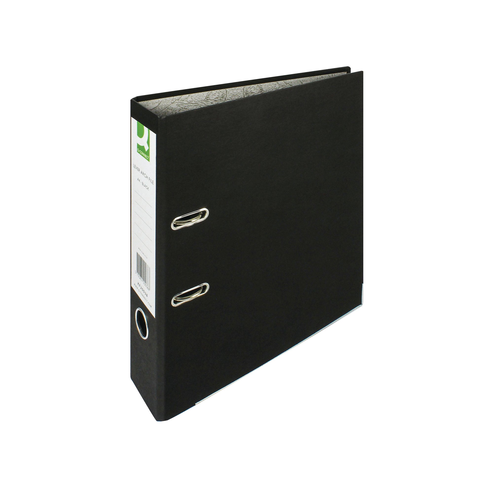 Q-CONNECT LEVERARCH PPRB A4 BLK PK10