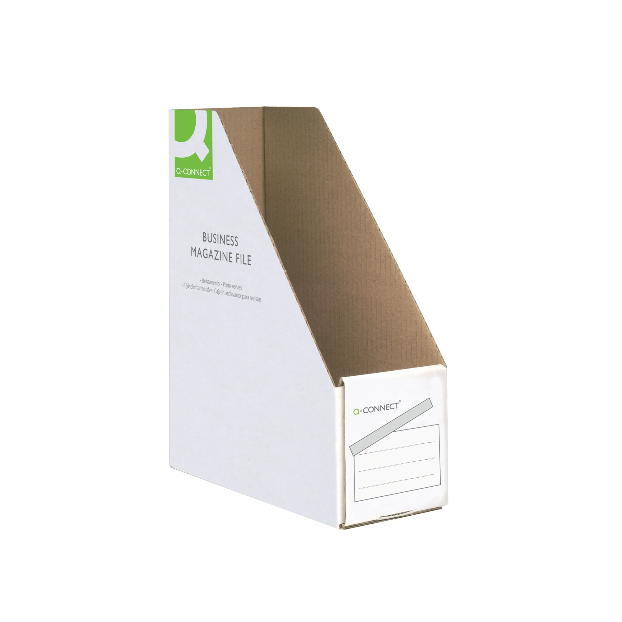 Q-CONNECT BUS MAG FILE WHITE PK10