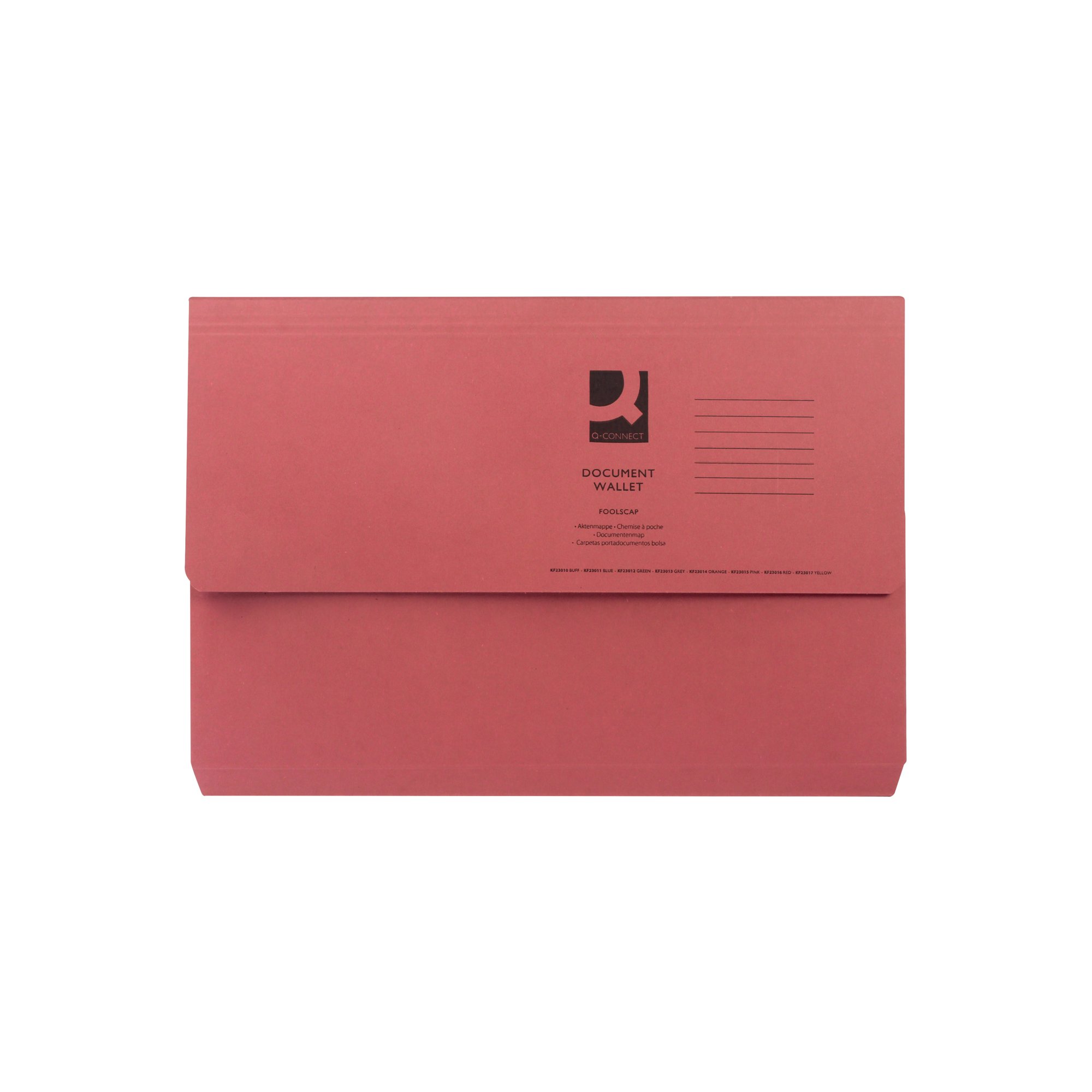 Q-CONNECT DOC WLT FS RED PK50