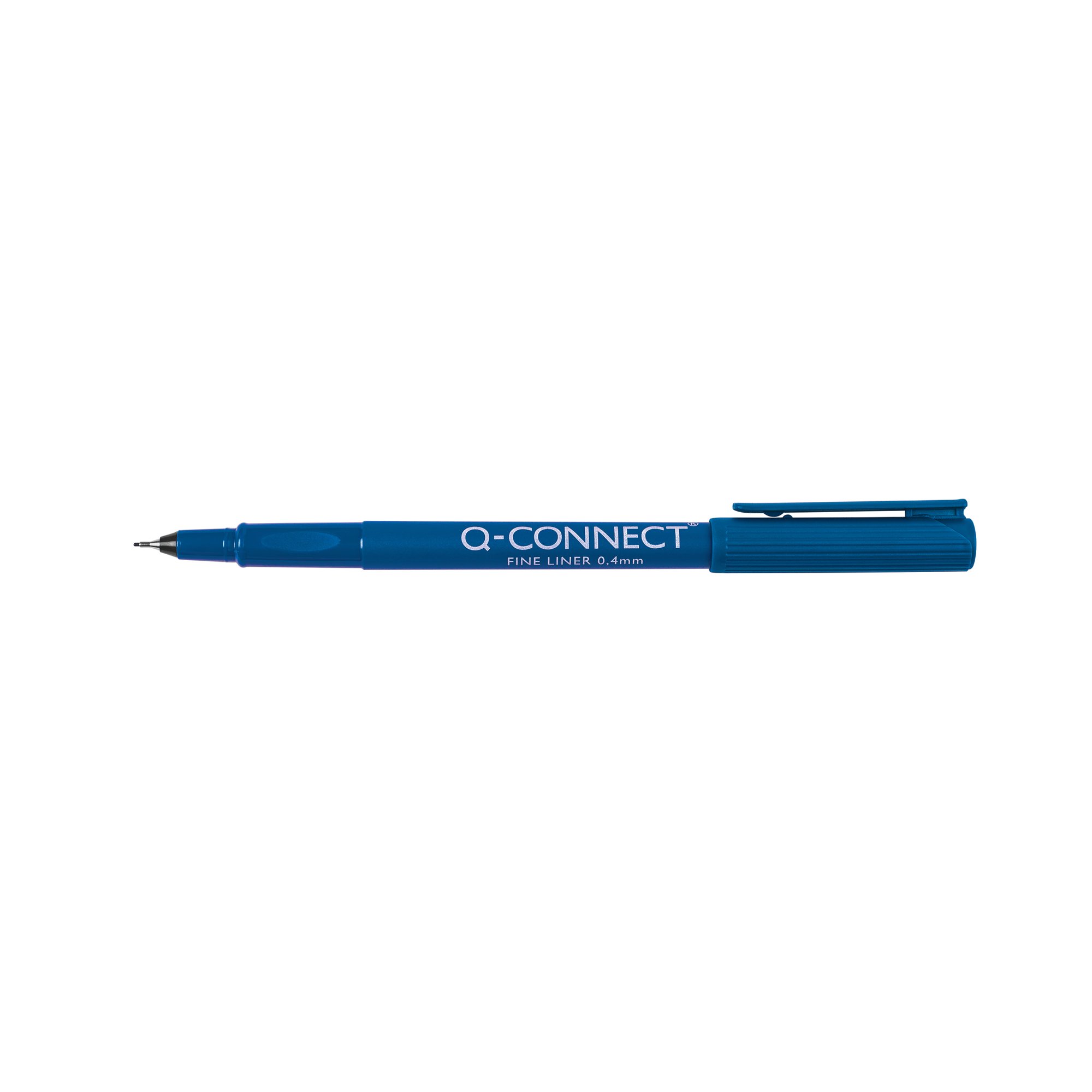 Q-CONNECT FINELINE PEN 0.4MM BLU P10