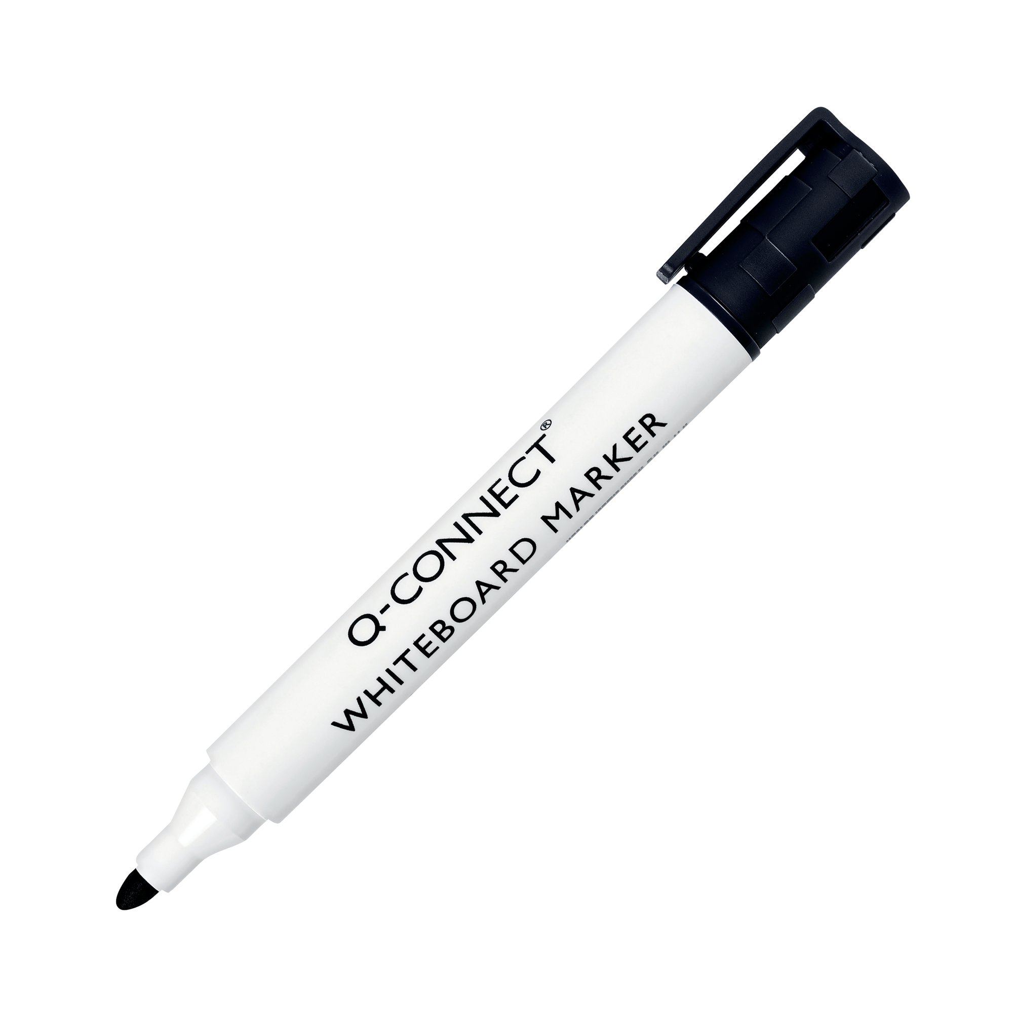 Q-CONNECT DRYWIPE MARKER BLACK PK10