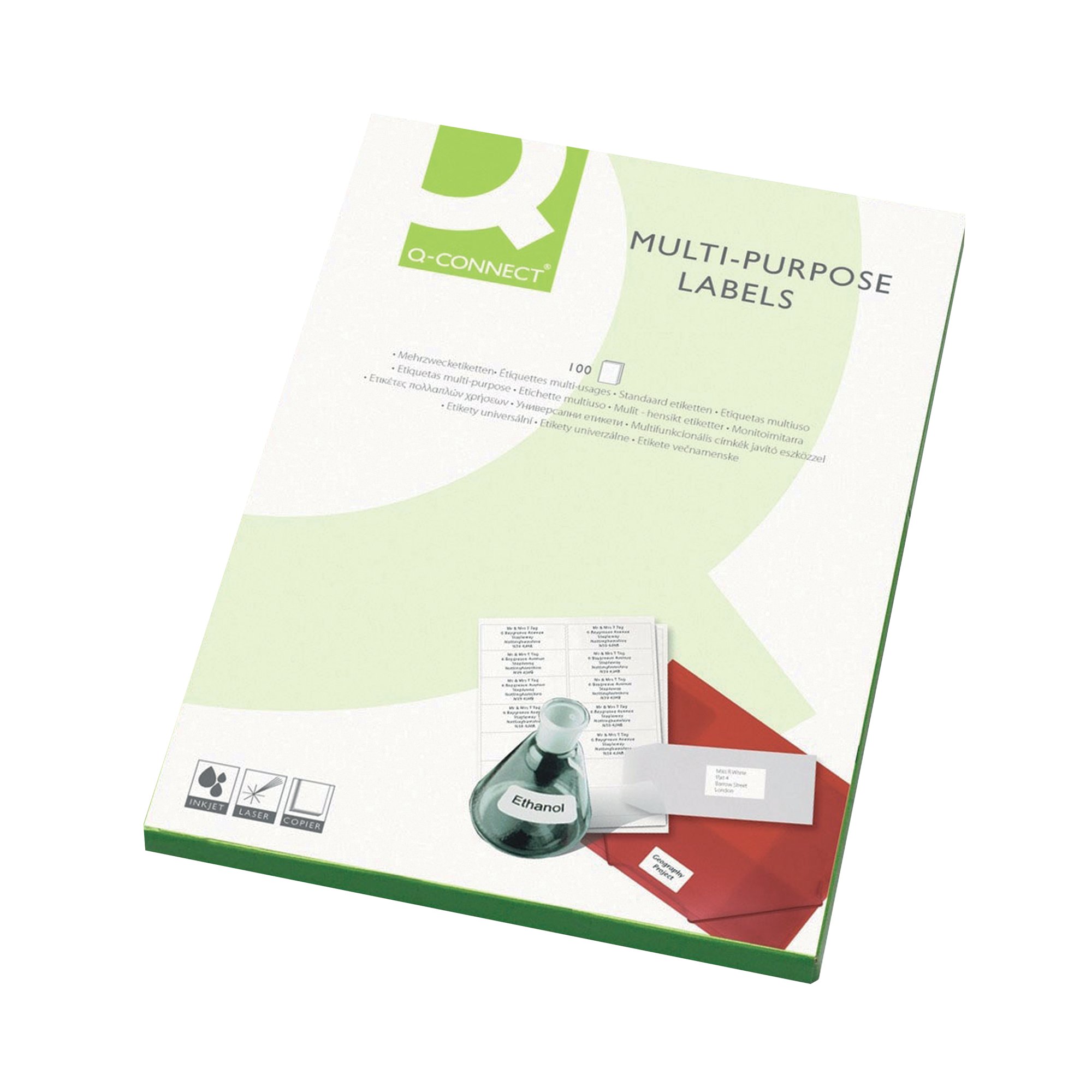 Q-CONNECT MULTIPURPOSE LABELS PK1600