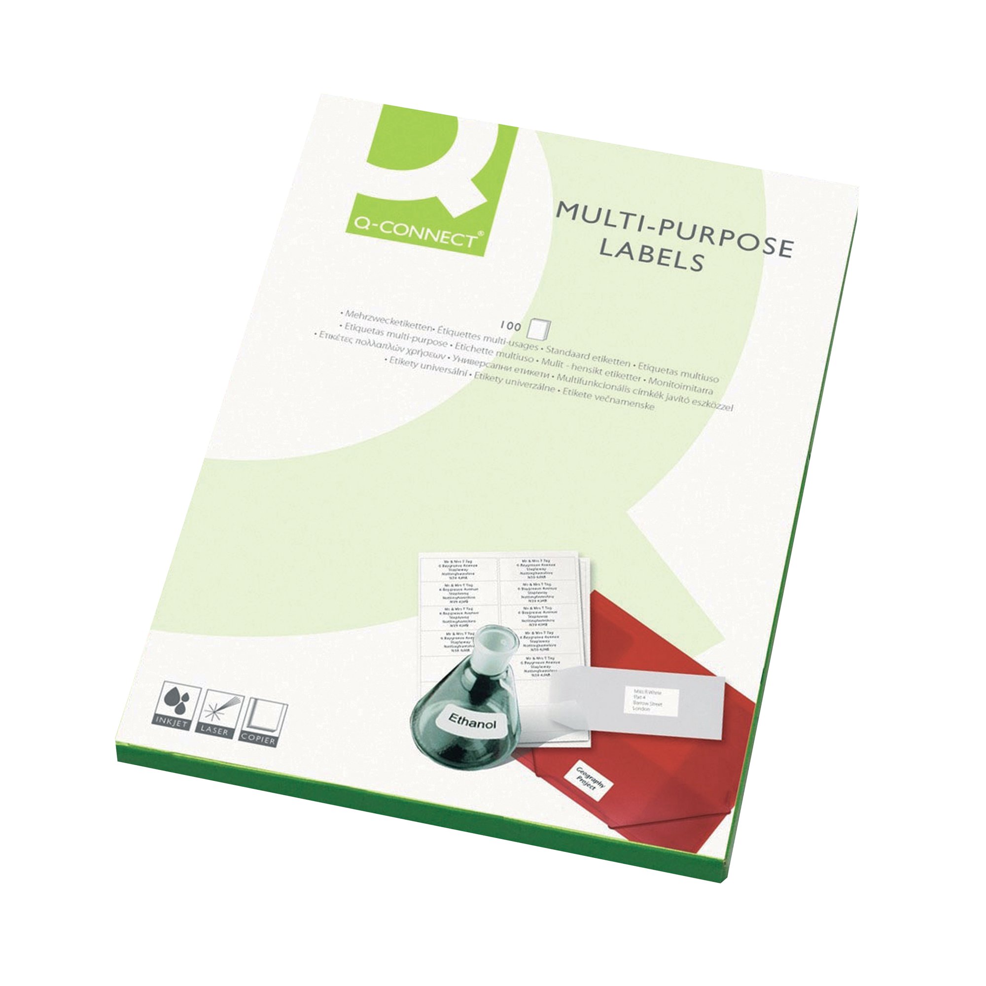 Q-CONNECT MULTIPURPOSE LABELS PK2400