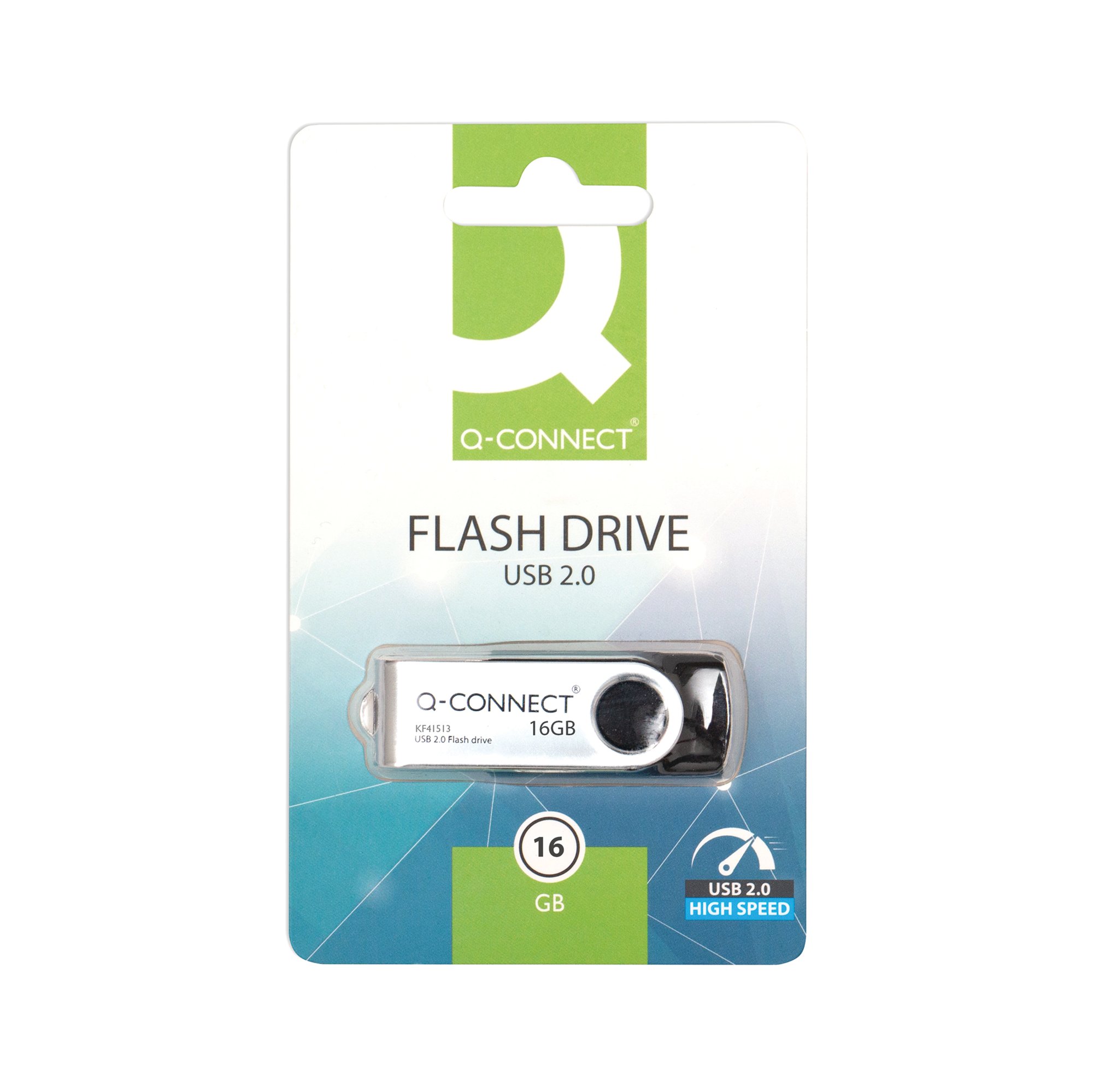 Q-CONNECT USB 2.0 SWIVEL 16GB DRIVE