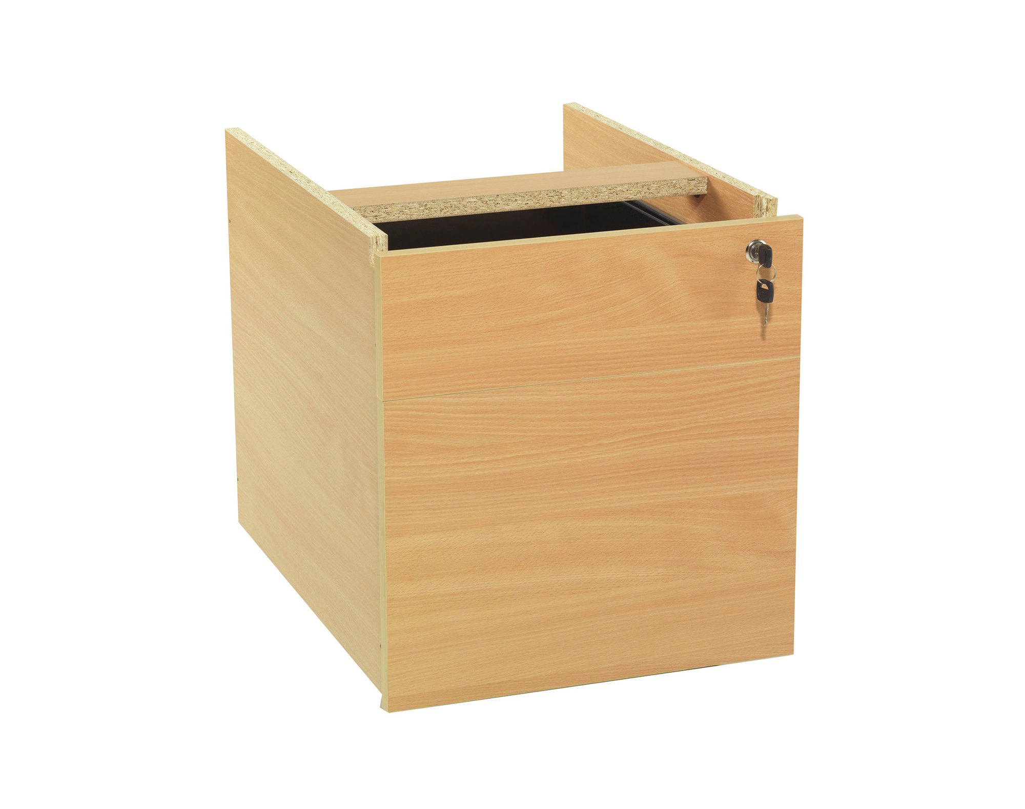 JEMINI 2 DRW FXD PED BEECH