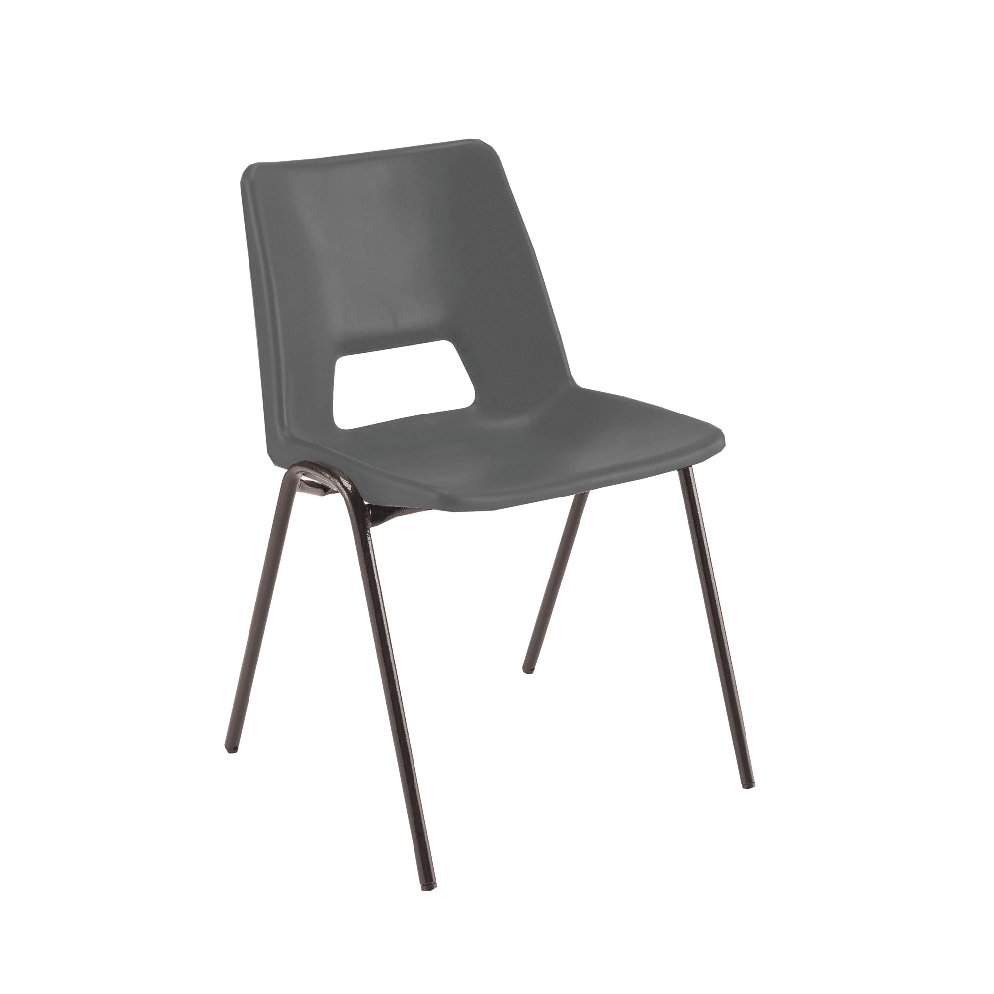 JEMINI STACKING CHR 490X475 PP BLK