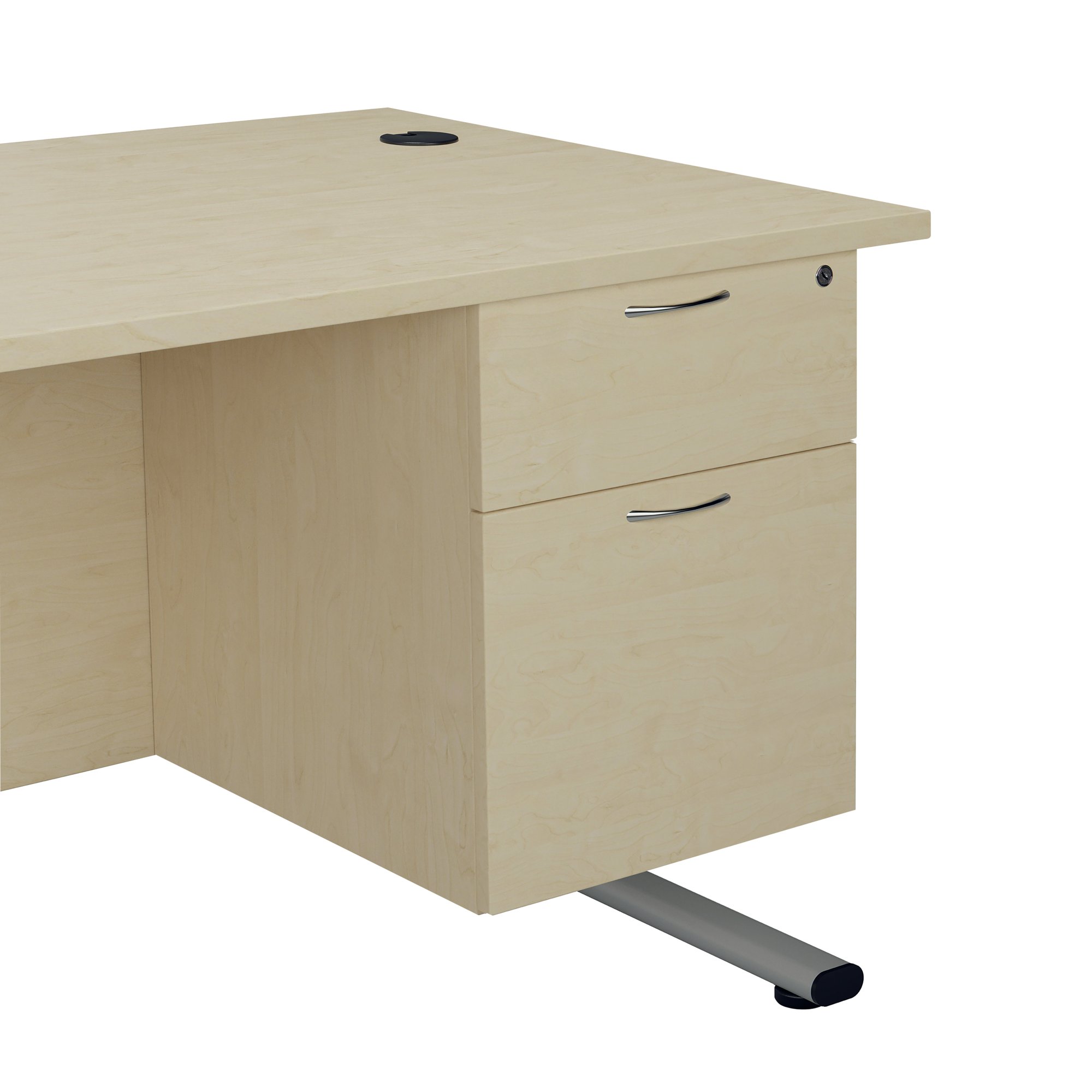 JEMINI 2 DRW FIXED PEDESTAL MAPLE