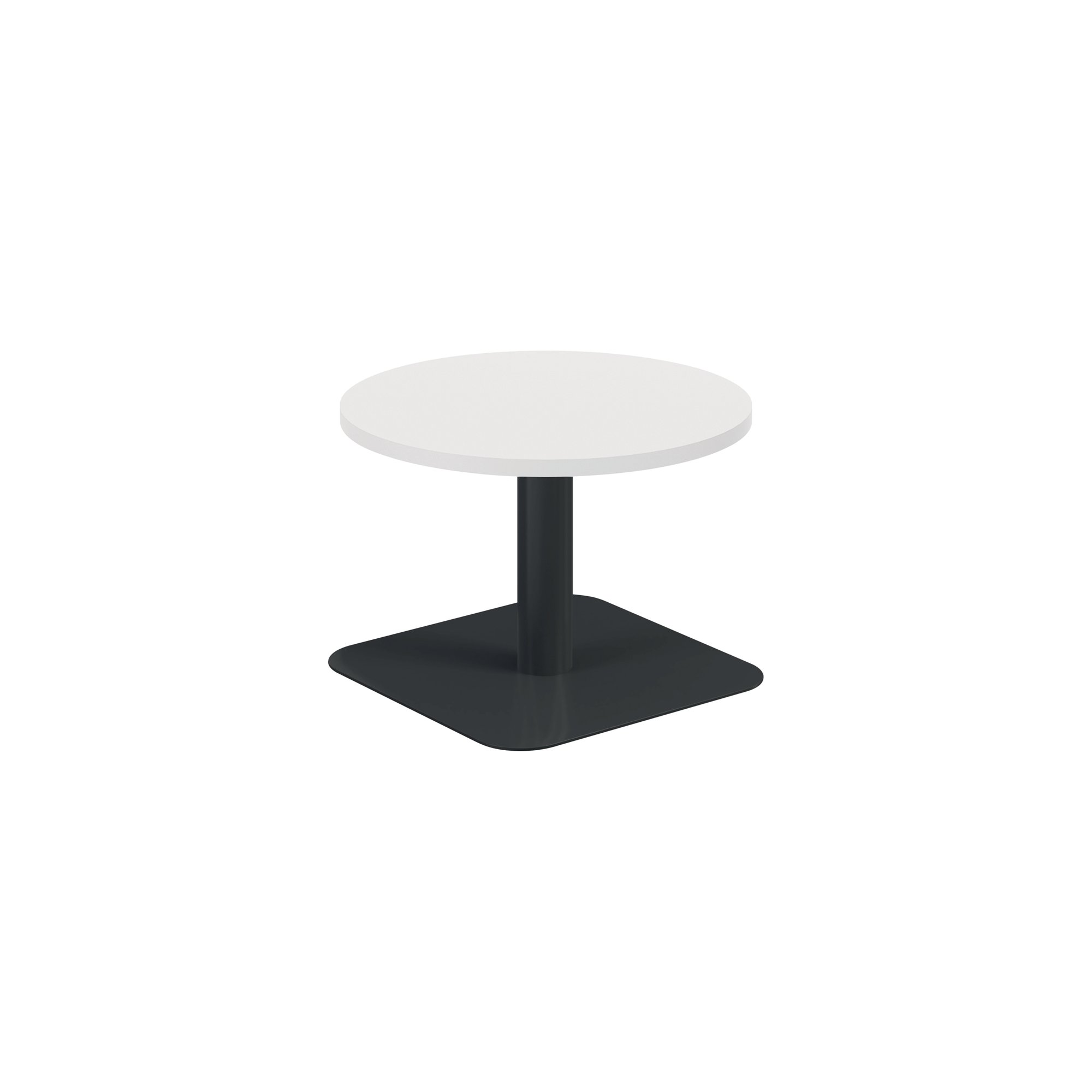 FORGE LOW TABLE 600MM WHITE/BLACK