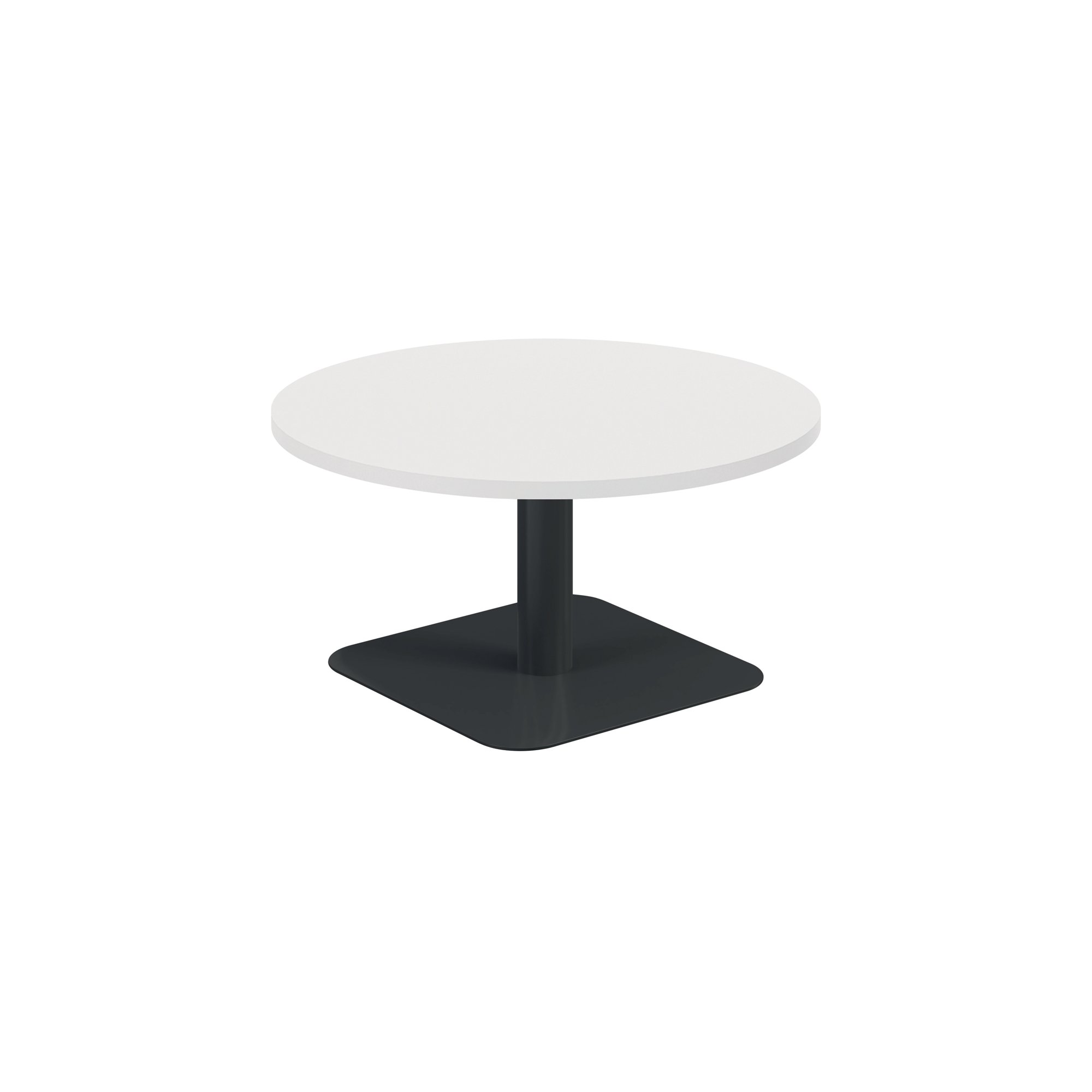 FORGE LOW TABLE 800MM WHITE/BLACK