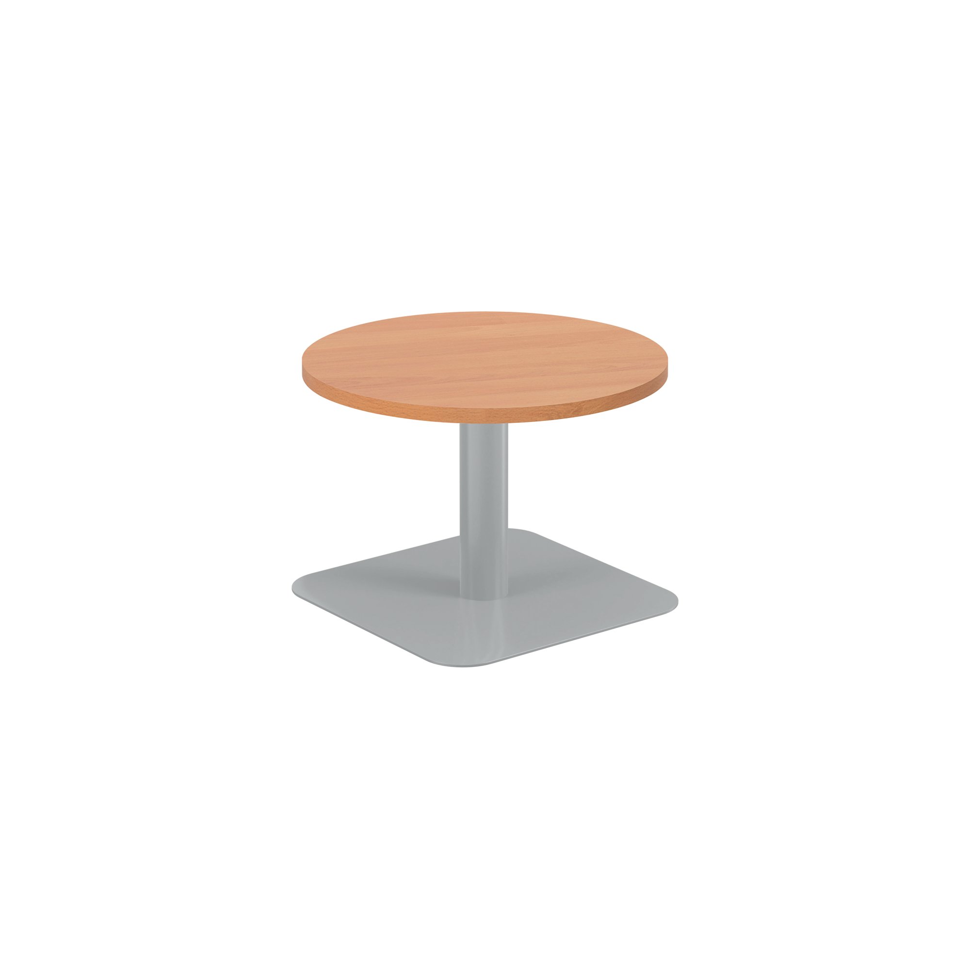 FORGE LOW TABLE 600MM BEECH/SILVER