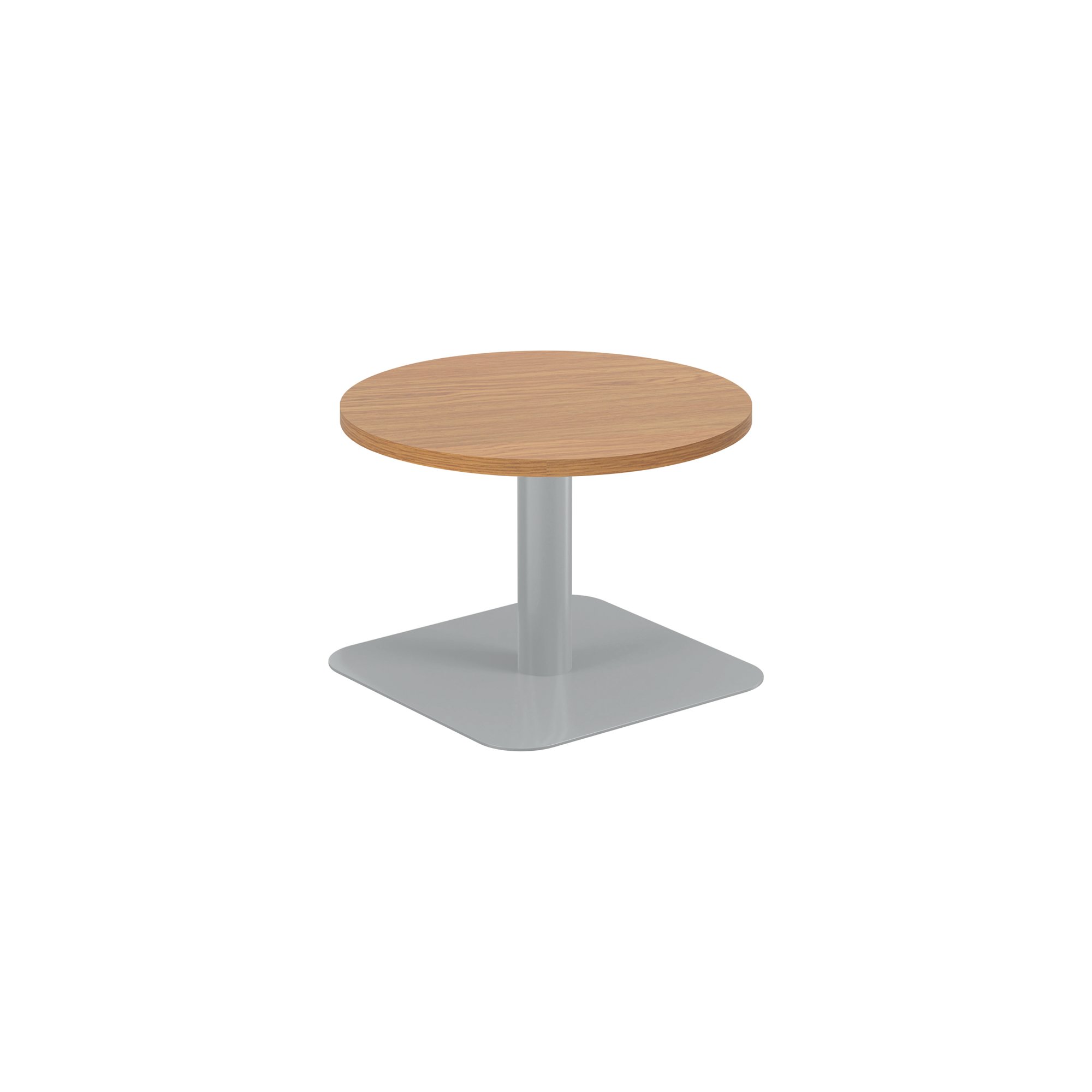 FORGE LOW TABLE 600MM NOAK/SILVER