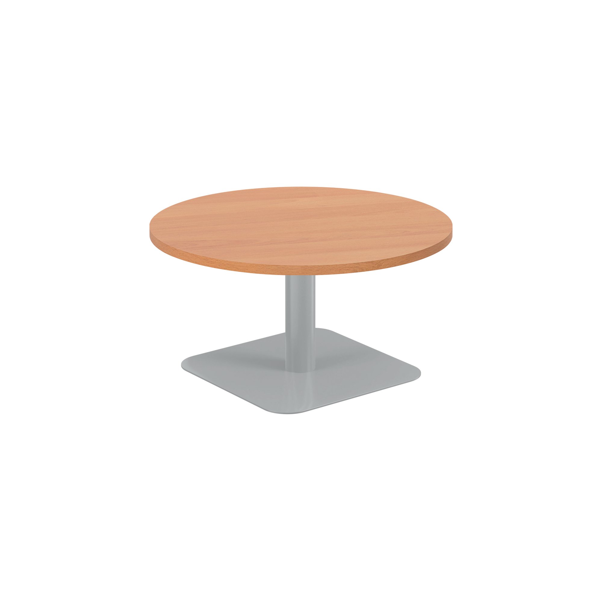 FORGE LOW TABLE 800MM BEECH/SILVER