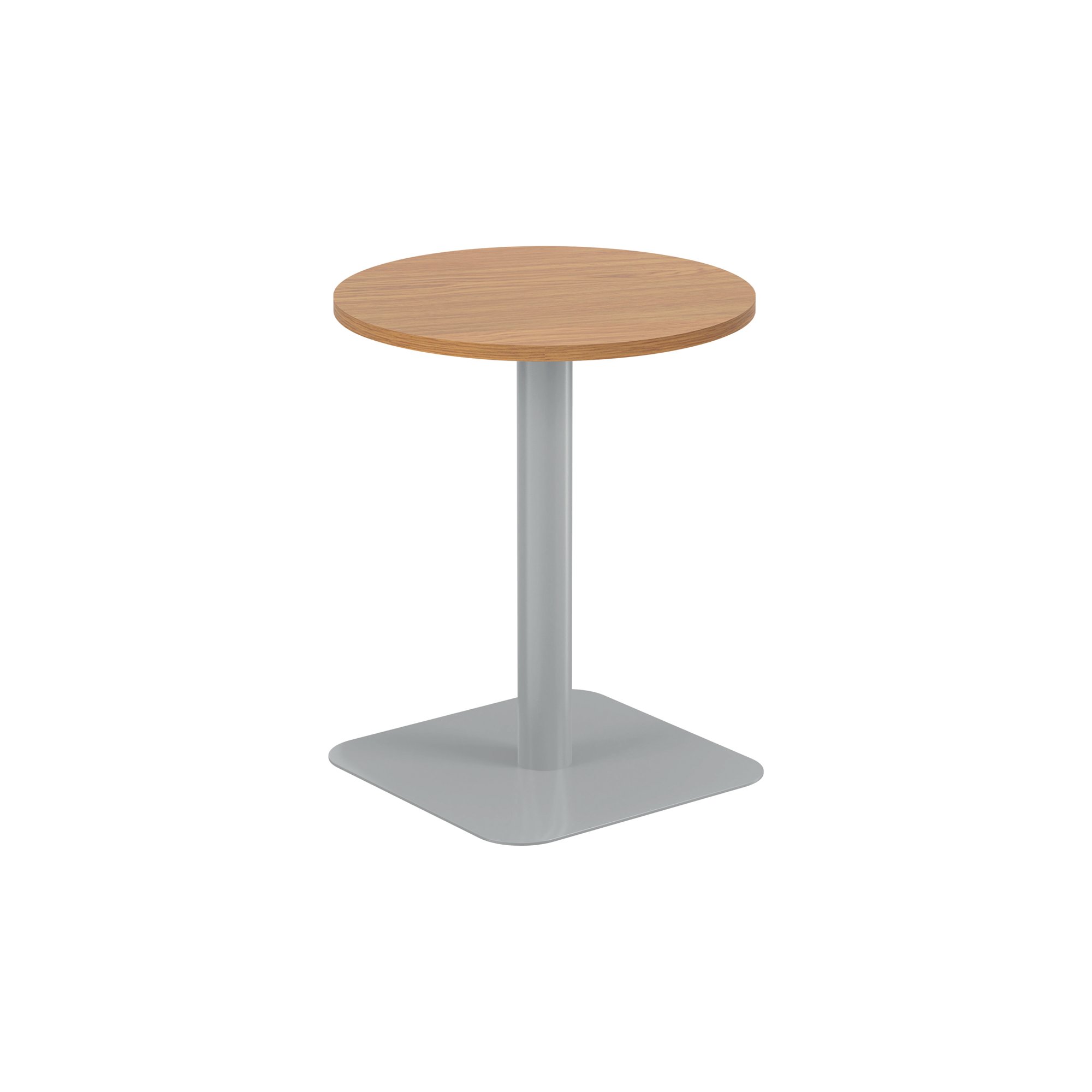 FORGE MID TABLE 600MM NOAK/SILVER