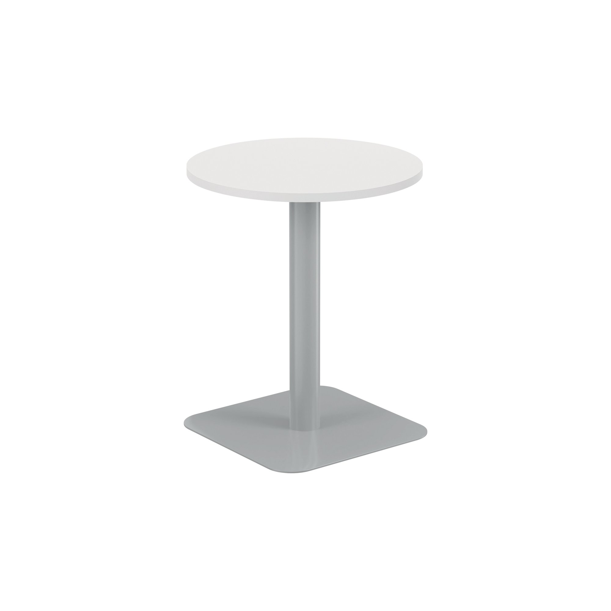 FORGE MID TABLE 600MM WHITE/SILVER