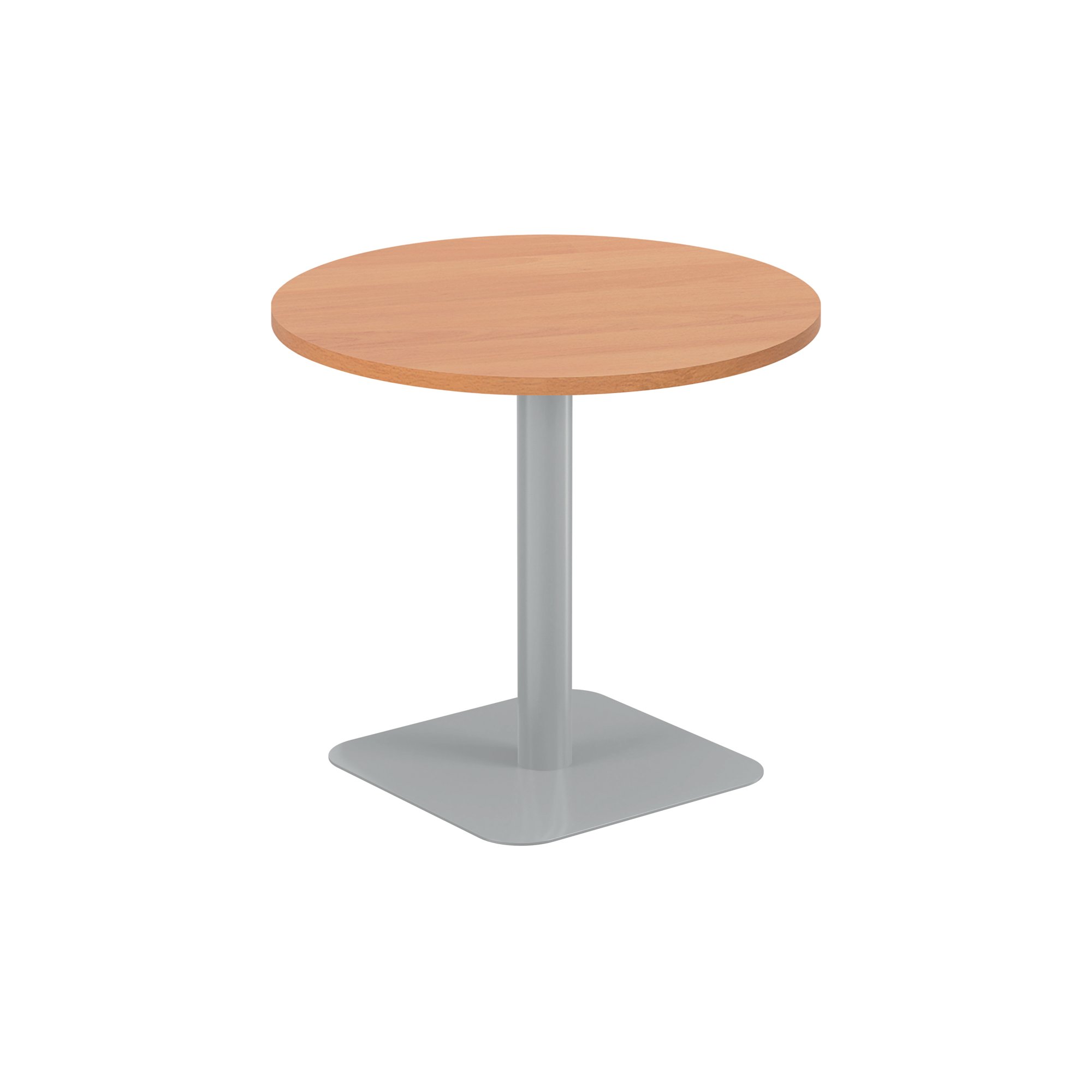 FORGE MID TABLE 800MM BEECH/SILVER