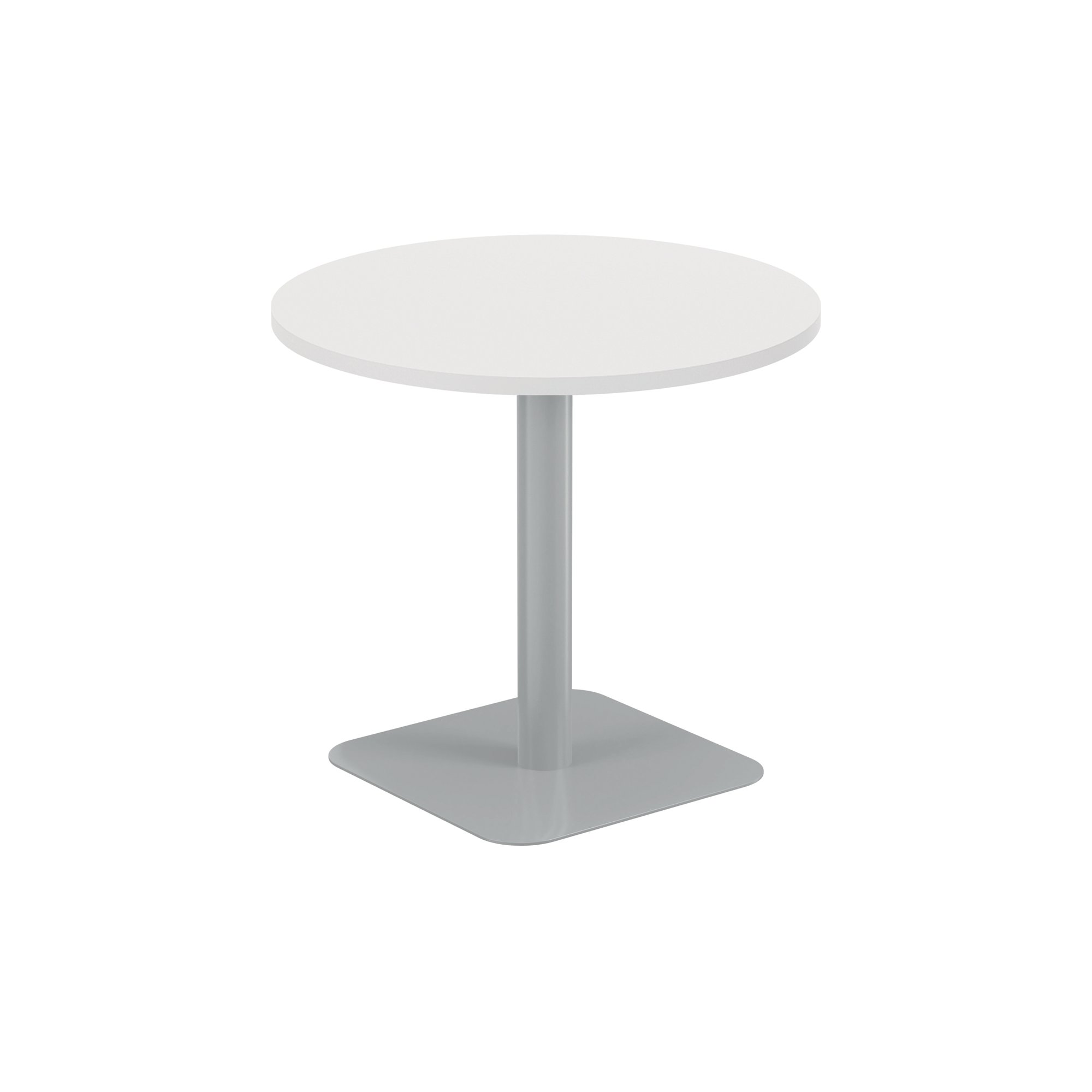 FORGE MID TABLE 800MM WHITE/SILVER