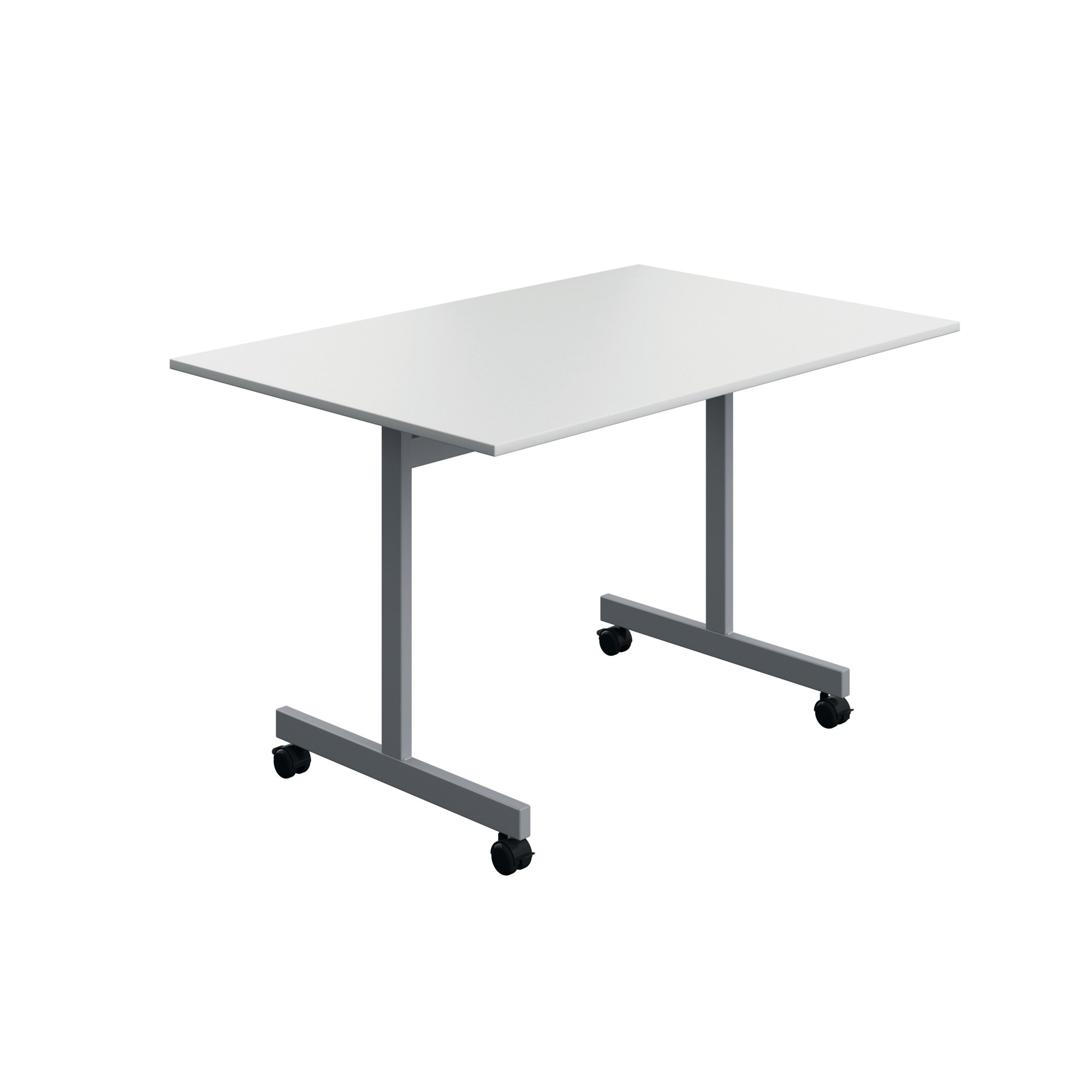 TILTING RECT TBL 1200X800 WHITE/SLV