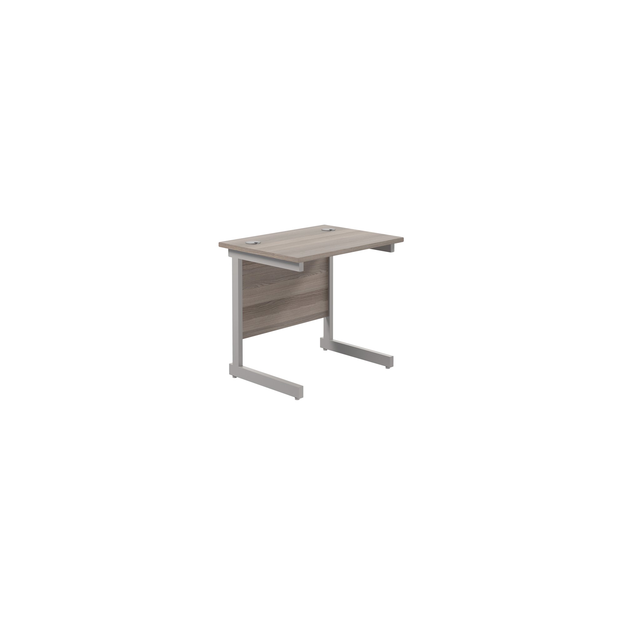 JEMINI SINGLE RECT DESK 800 G/OAK