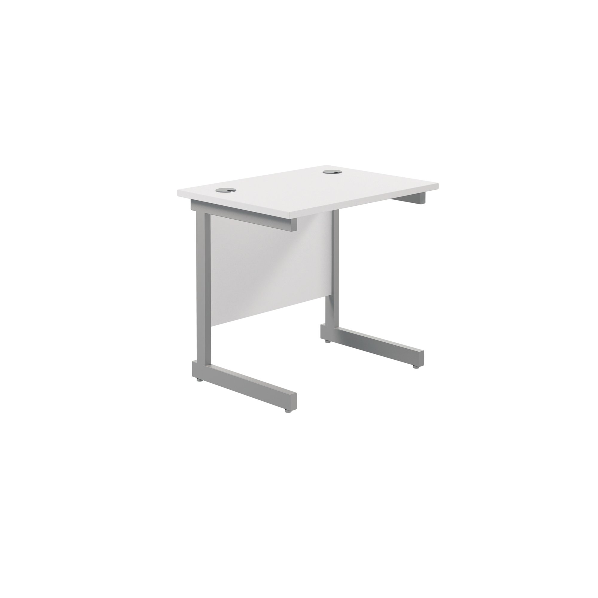 JEMINI SINGLE RECT DESK 800 WHITE