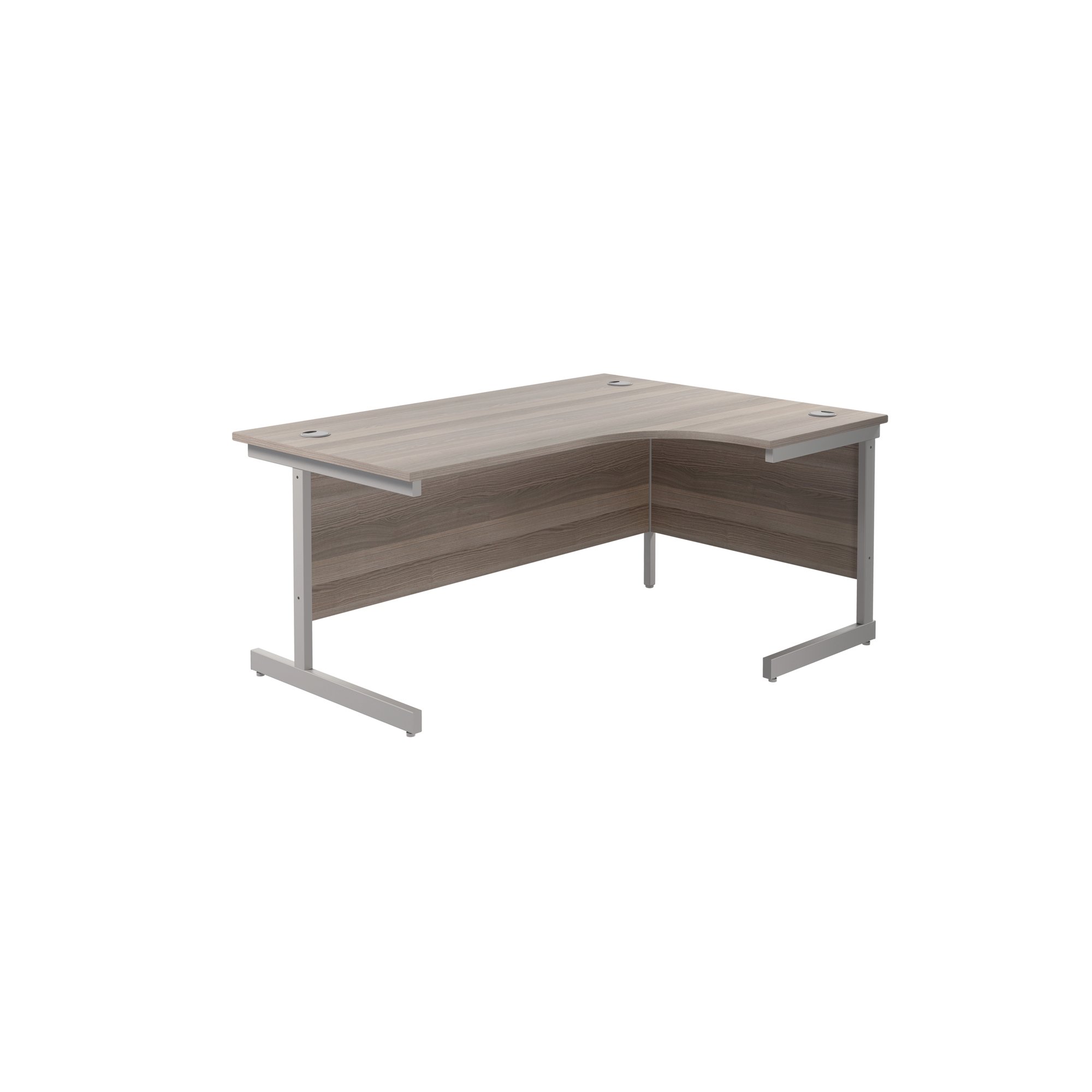 JEMINI RDL RH CANTILEVER DESK G/OAK