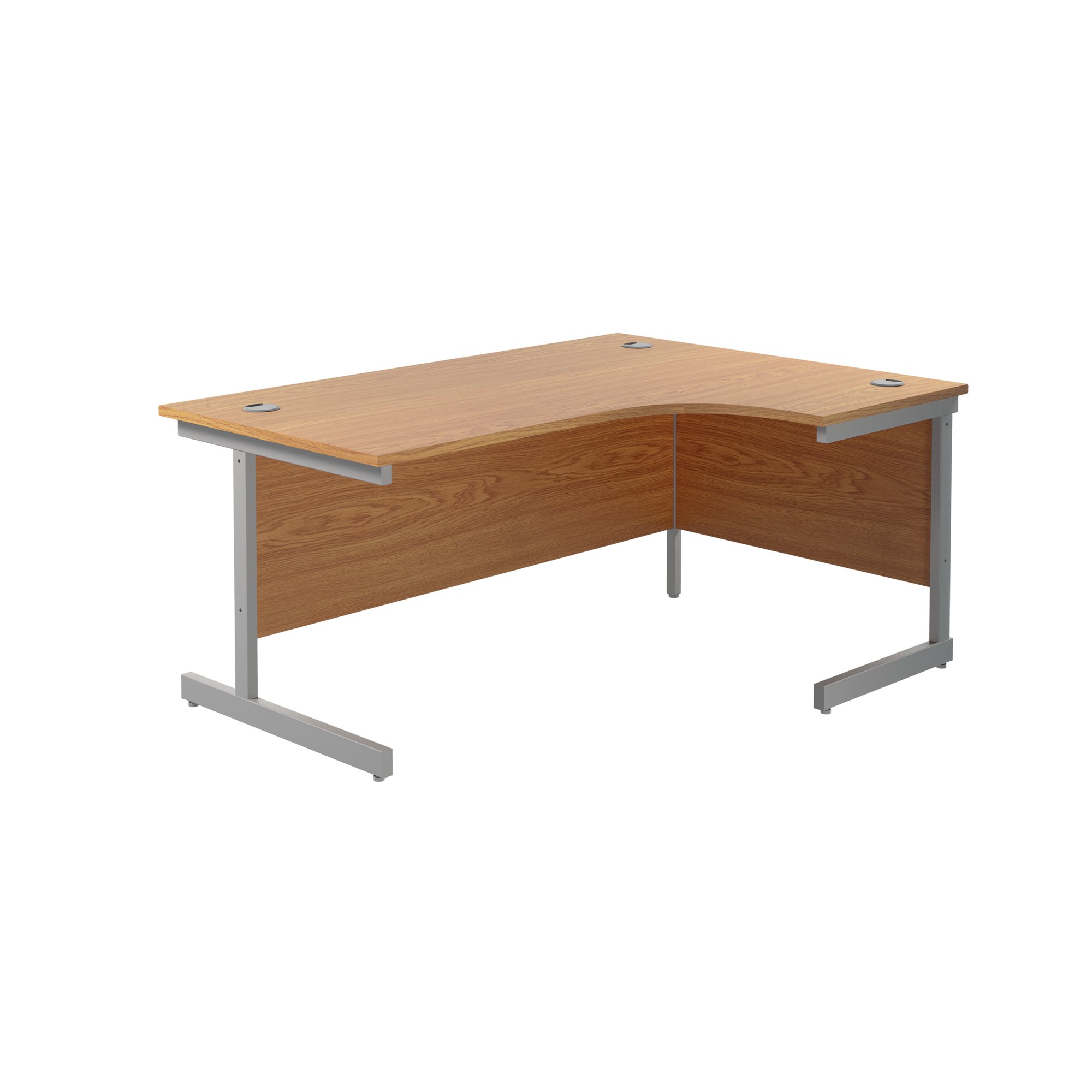 JEMINI RDL RH CANTILEVER DESK N/OAK