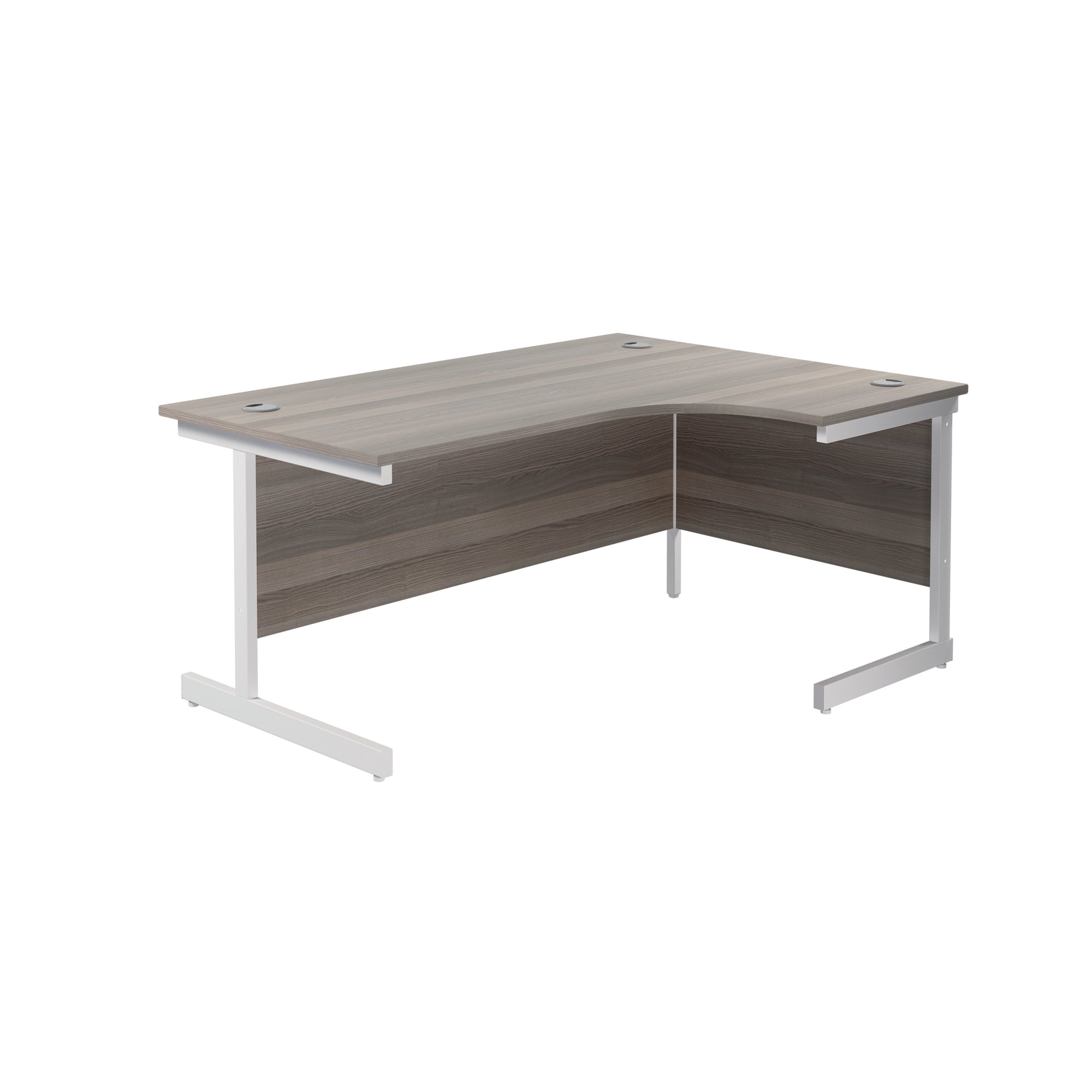JEMINI RDL RH CANTILEVER DESK G/OAK