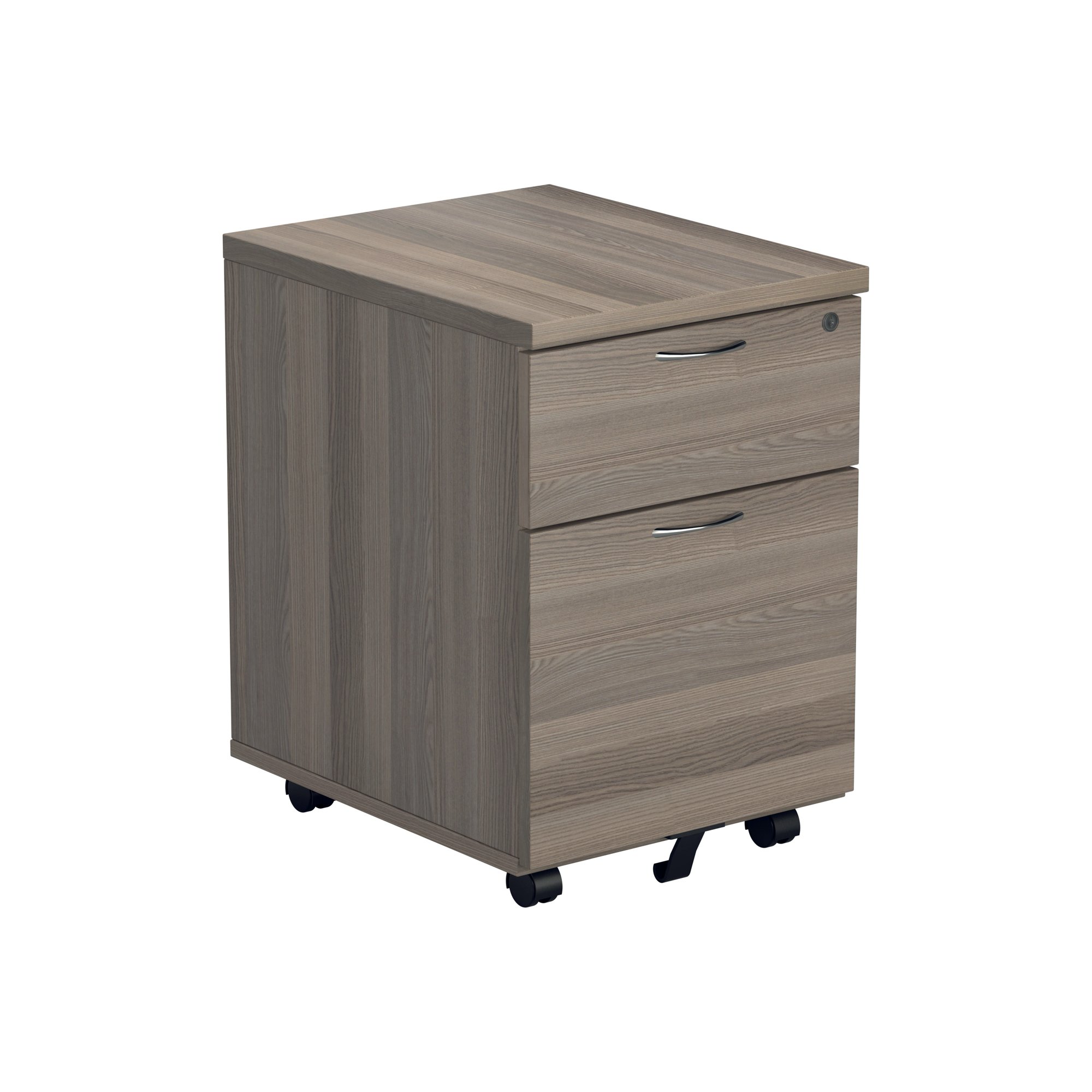 JEMINI 2 DRAWER MOBILE PEDESTAL GOAK