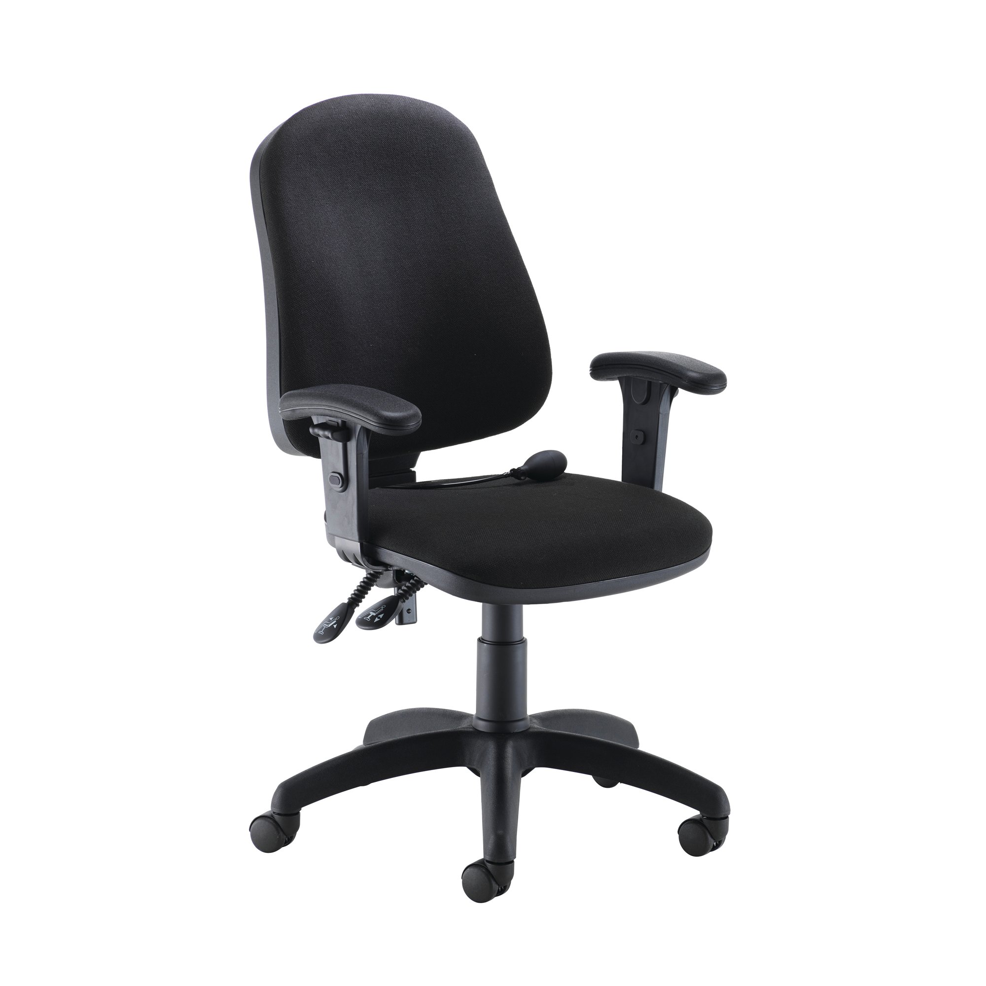JEMINI INTRO PST CHAIR WITH ARMS BLK