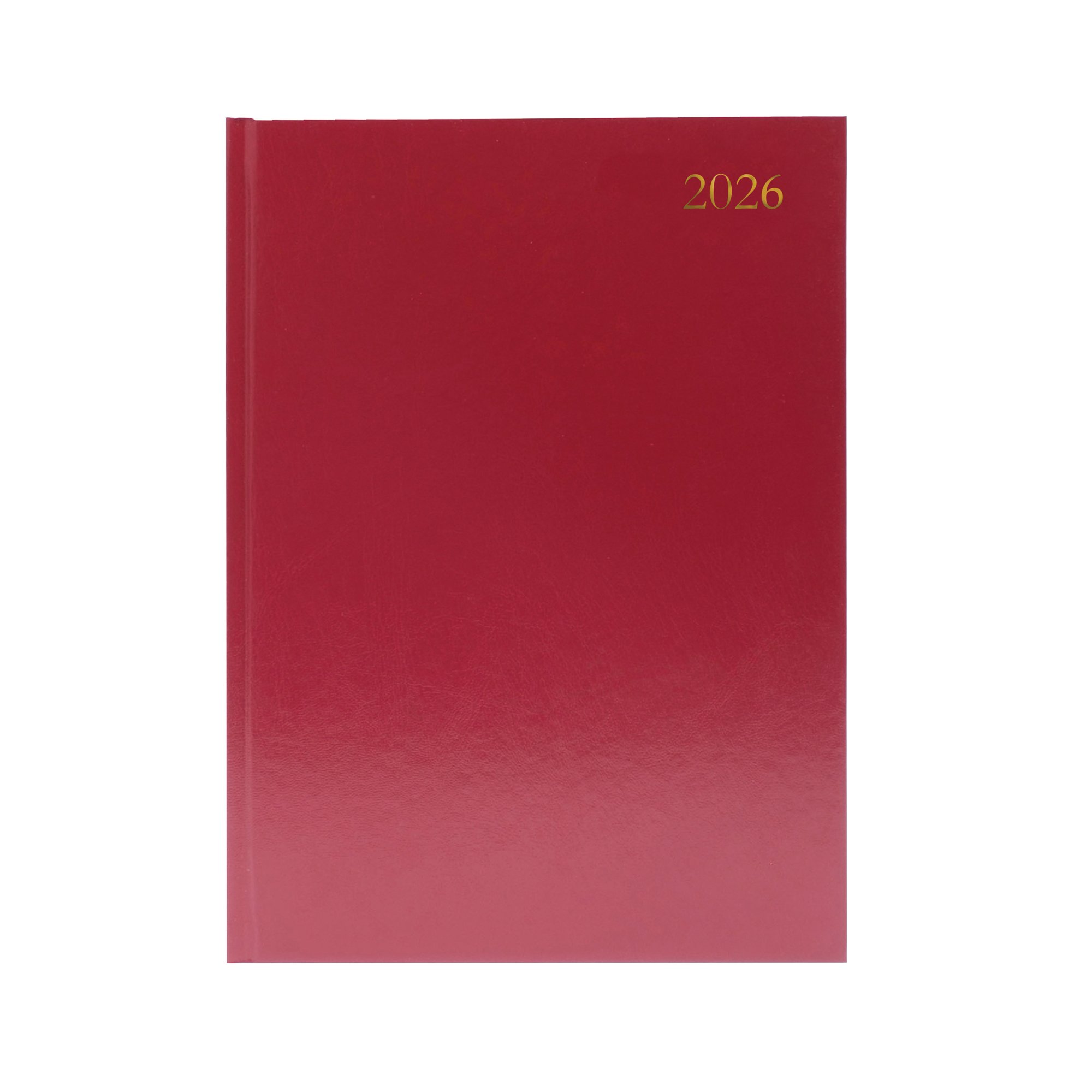 DESK DIARY 2 DPP A4 BURGUNDY 2026