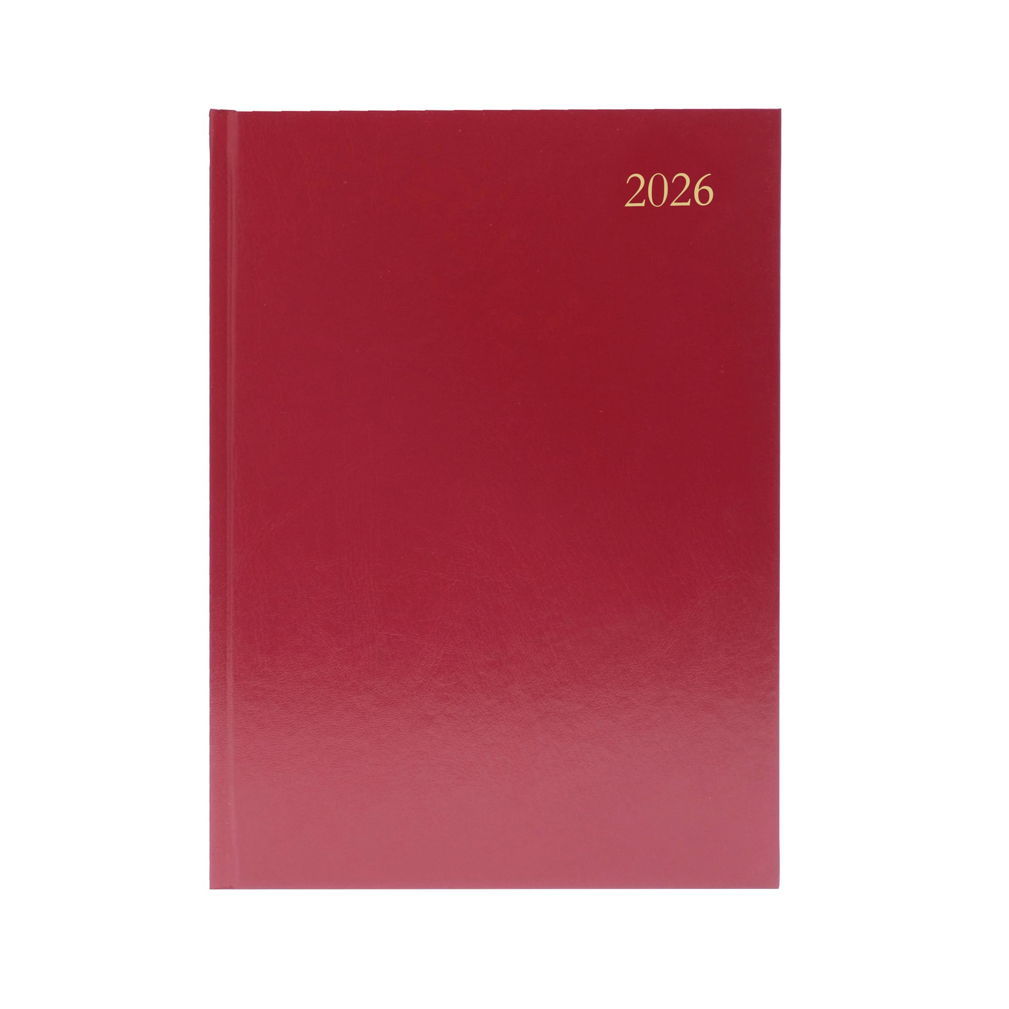 DESK DIARY DPP A5 BURGUNDY 2026
