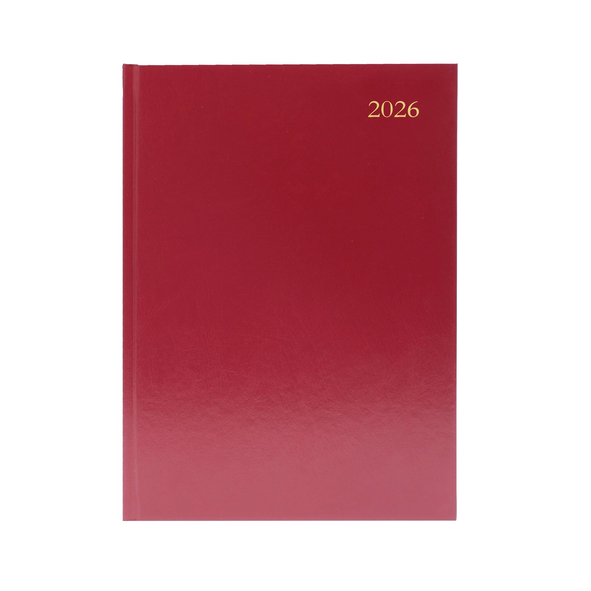 DESK DIARY 2 DPP A5 BURGUNDY 2026