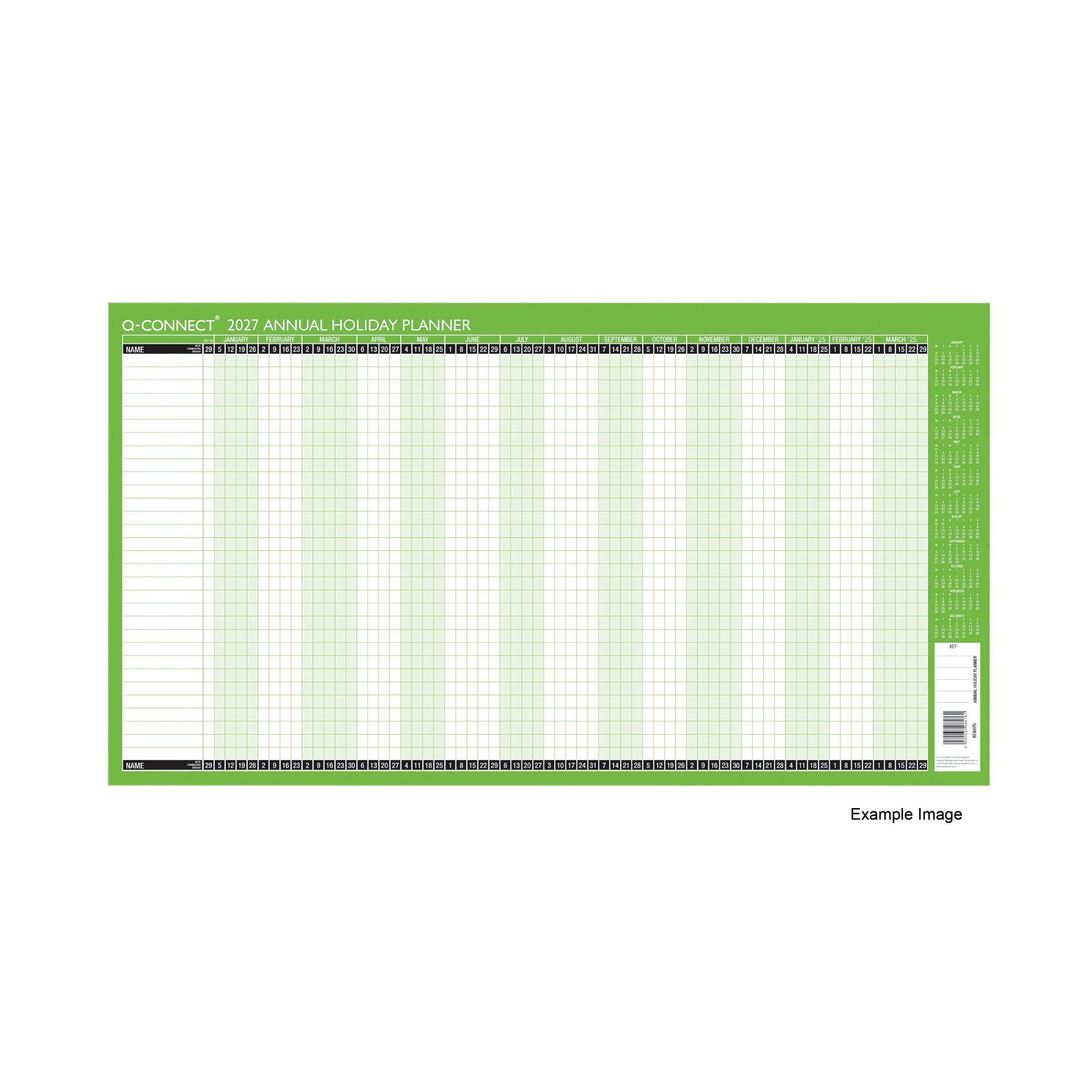 Q-CONNECT HOLIDAY PLANNER UMTD 2027