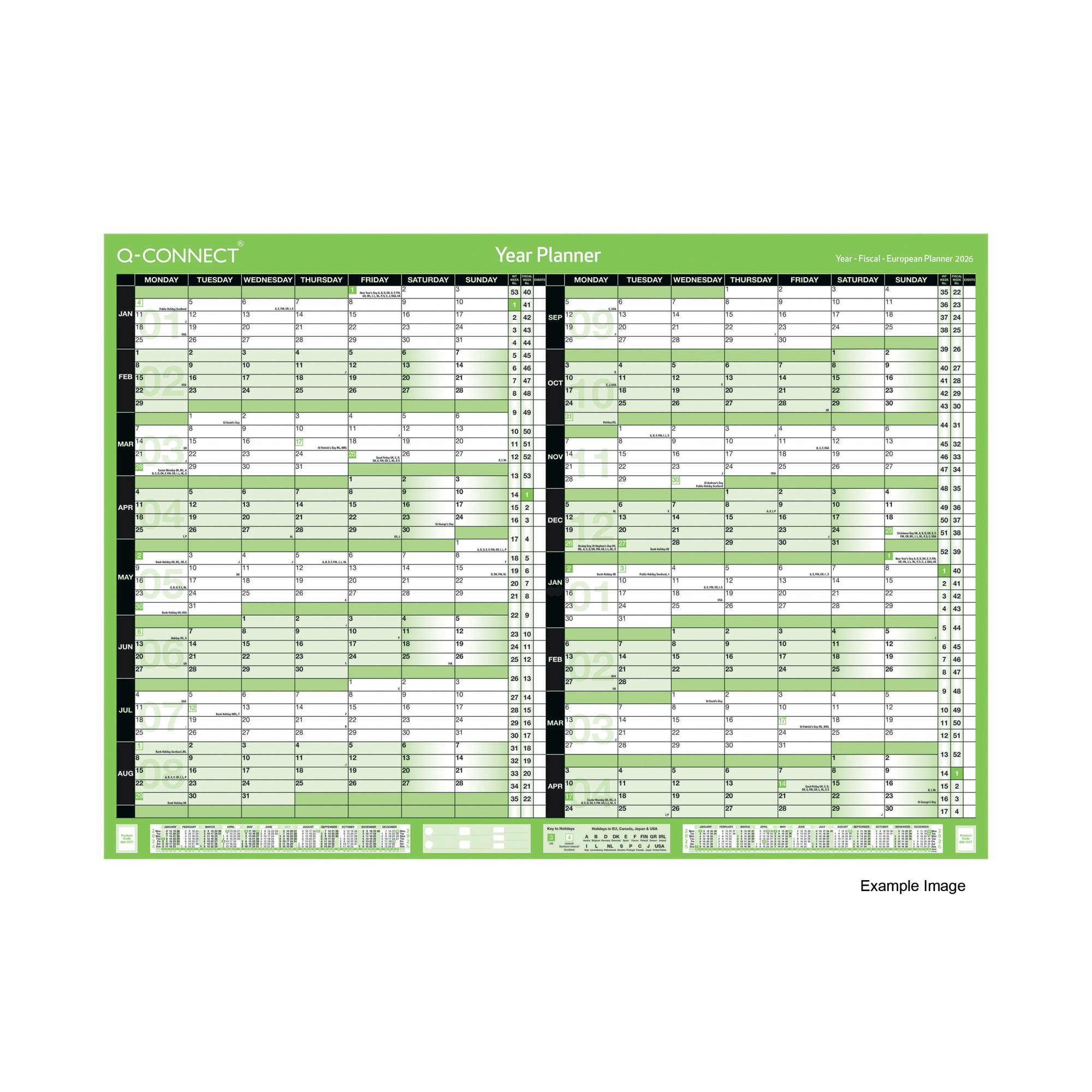 Q-CONNECT 16MTH PLANNER A2 2026-27