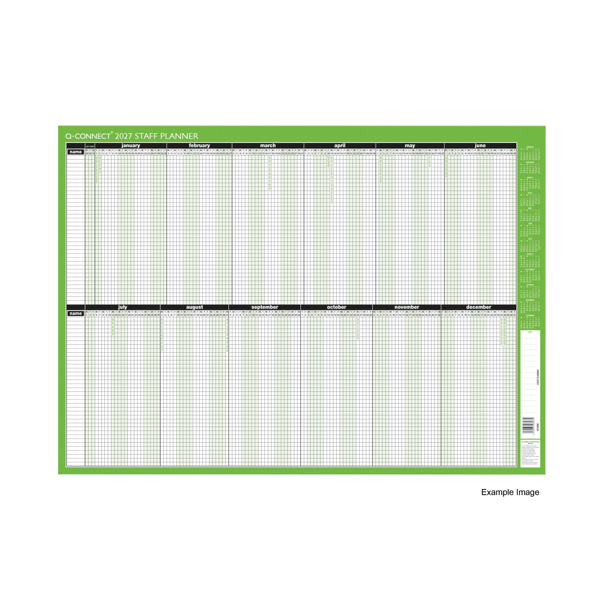 Q-CONNECT STAFF PLANNER UMTD 2027