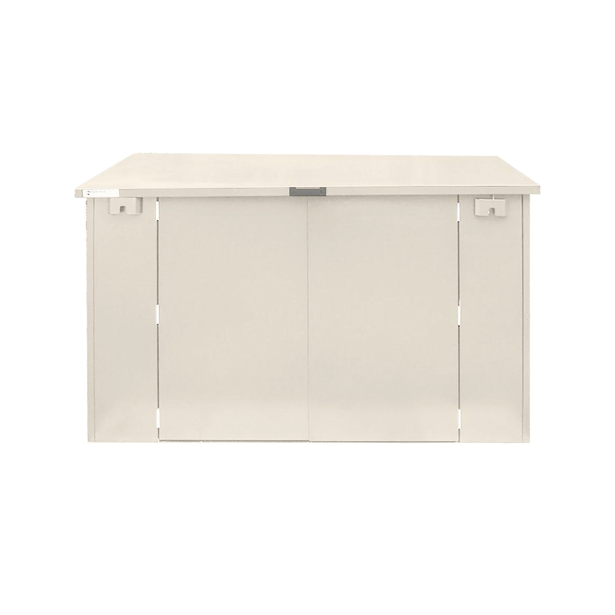 RIPON LIFT UP 6X3 METAL SHED IVORY
