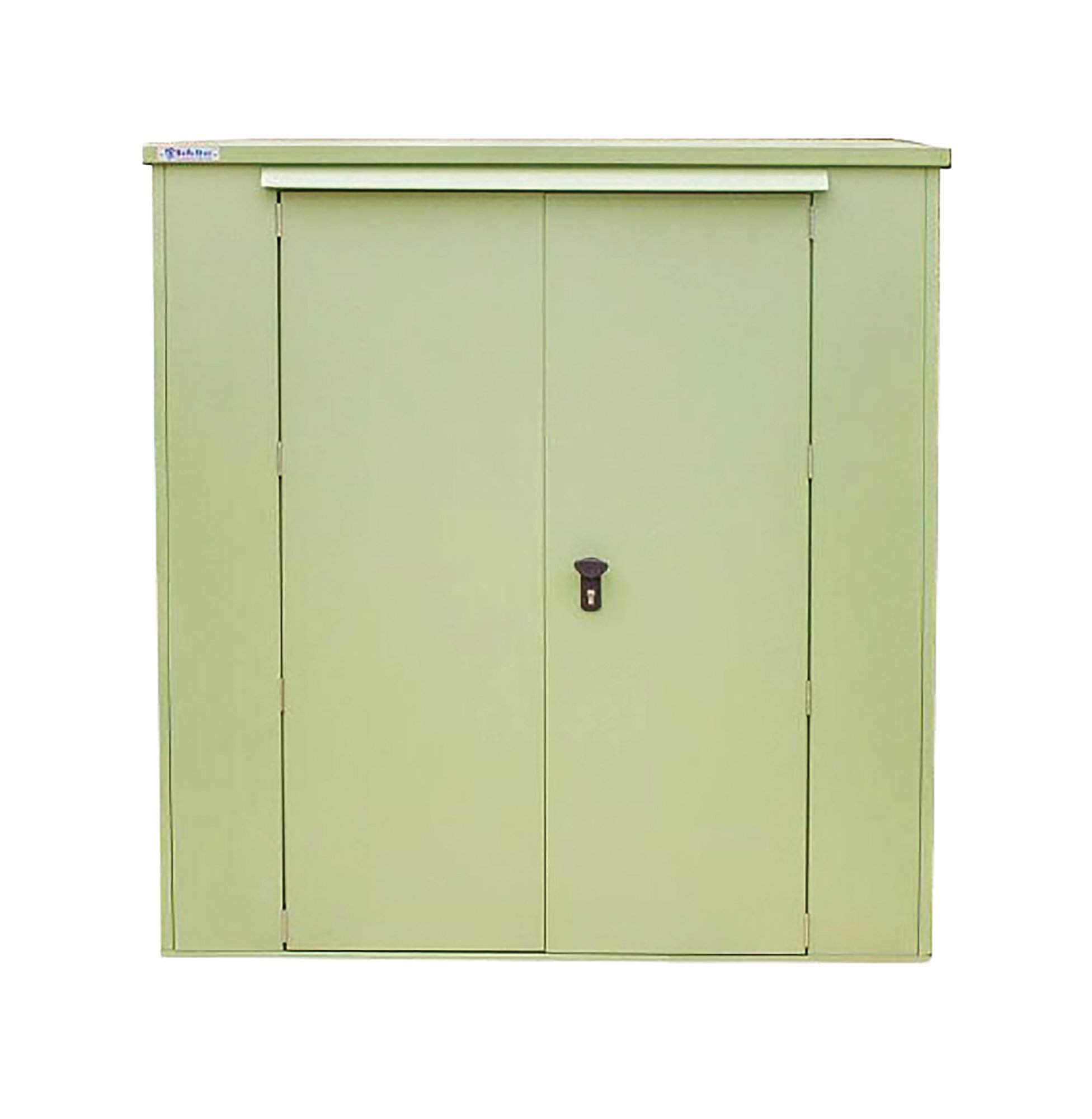 HARROGATE 6X6 METAL SHED LIGHT GREEN