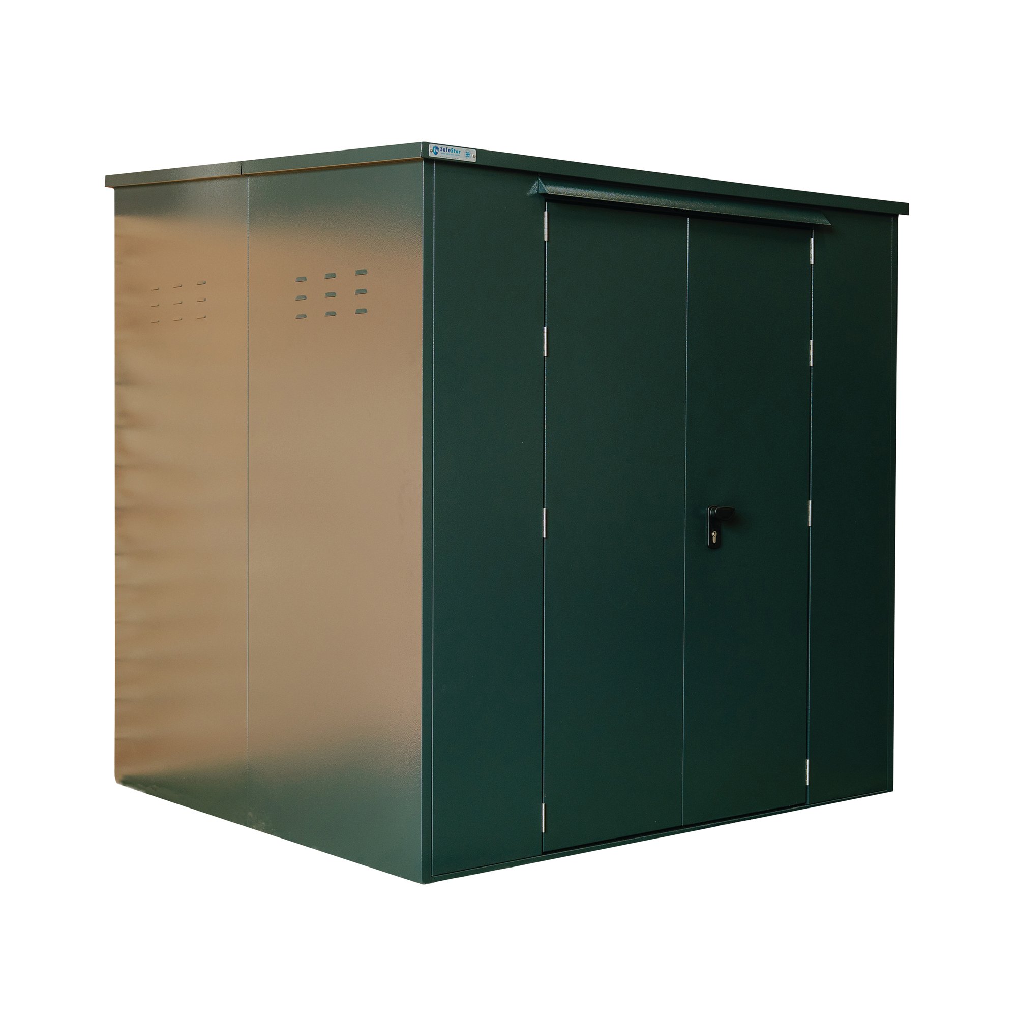 RYEDALE 6X6 METAL SHED FIR GREEN