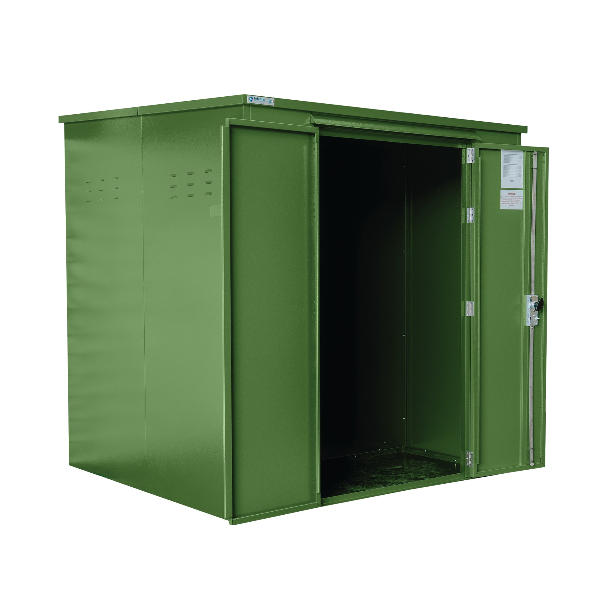 RYEDALE 6X6 METAL SHED LIGHT GREEN