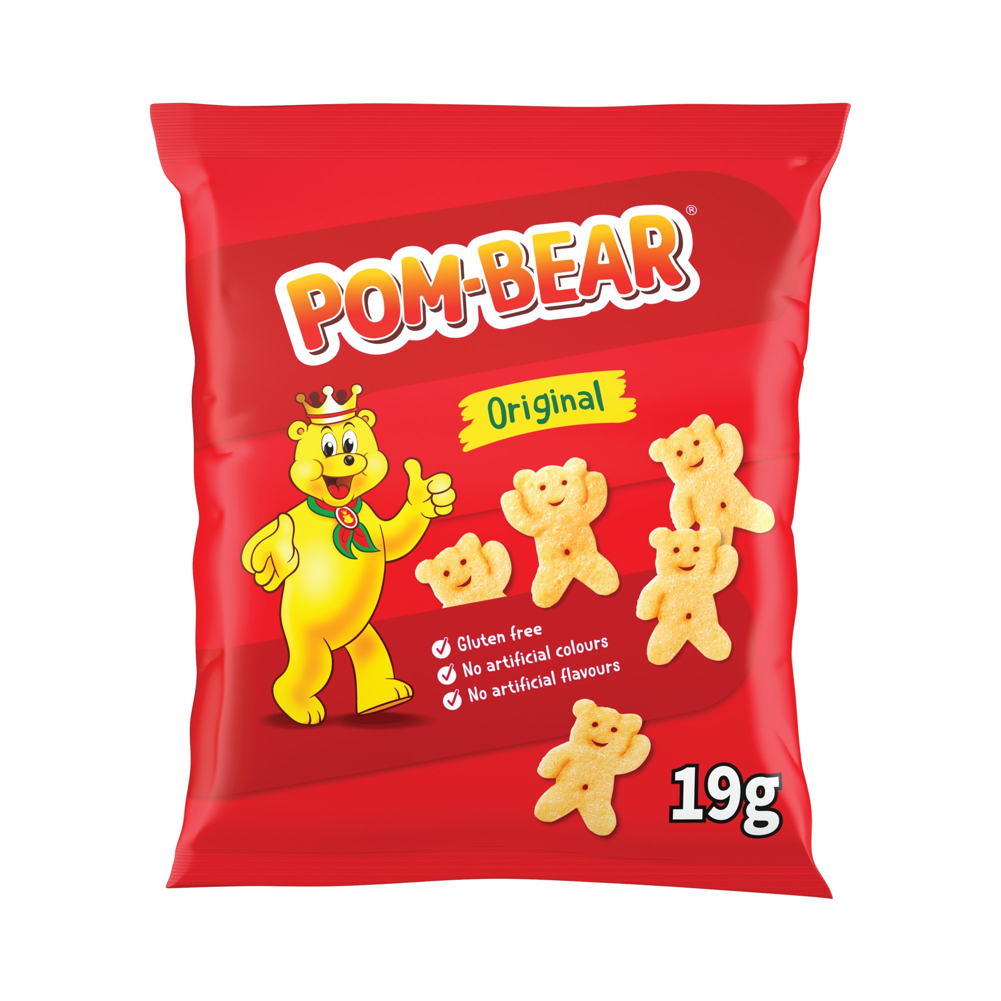 POM-BEAR ORIG POTATO CRISPS 19G PK36
